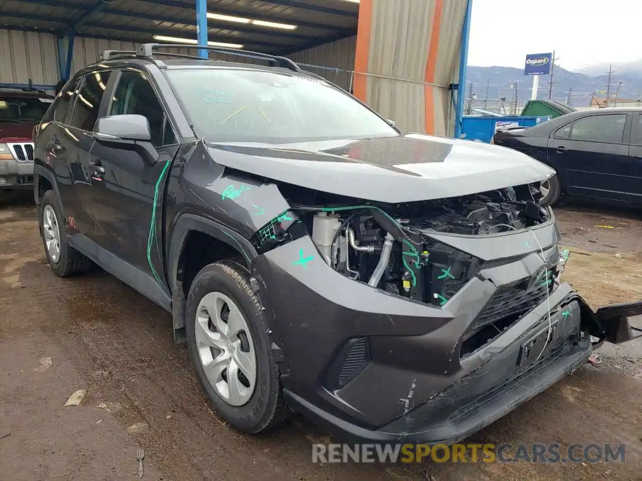 1 Photograph of a damaged car 2T3G1RFV0MC159543 TOYOTA RAV4 2021