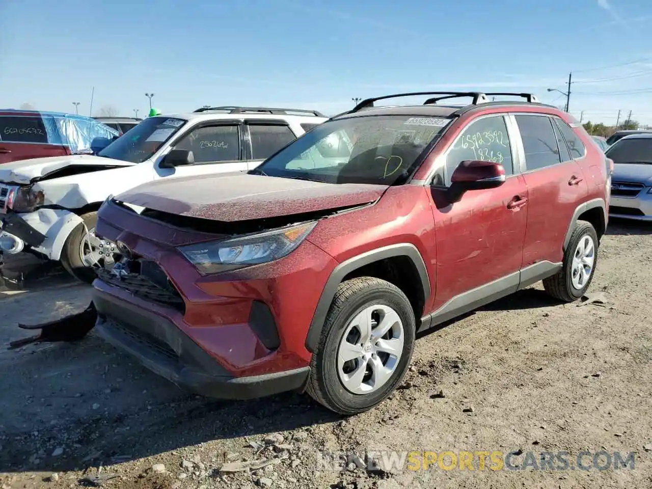 2 Photograph of a damaged car 2T3G1RFV0MW242114 TOYOTA RAV4 2021