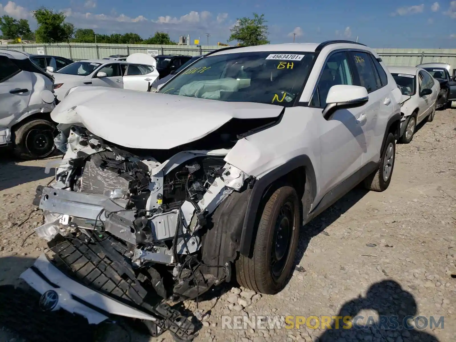 2 Photograph of a damaged car 2T3G1RFV1MC151676 TOYOTA RAV4 2021