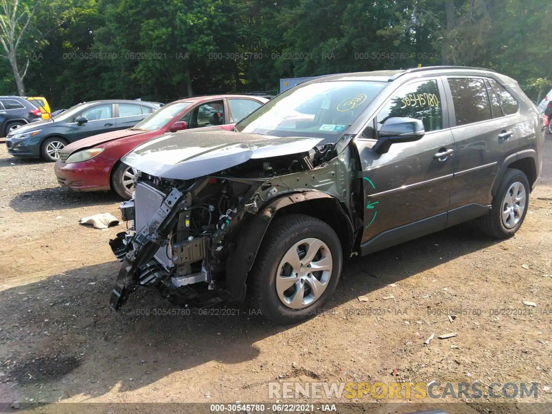 2 Photograph of a damaged car 2T3G1RFV4MC144141 TOYOTA RAV4 2021