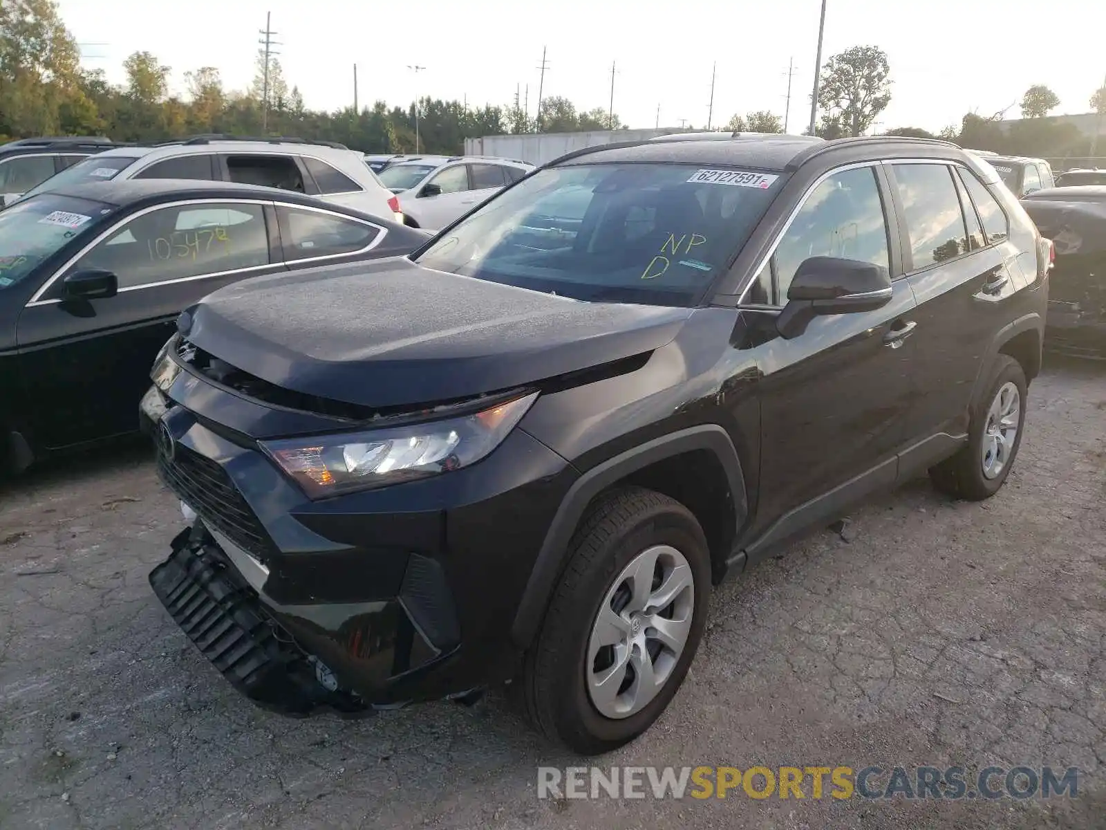 2 Photograph of a damaged car 2T3G1RFV4MC173154 TOYOTA RAV4 2021