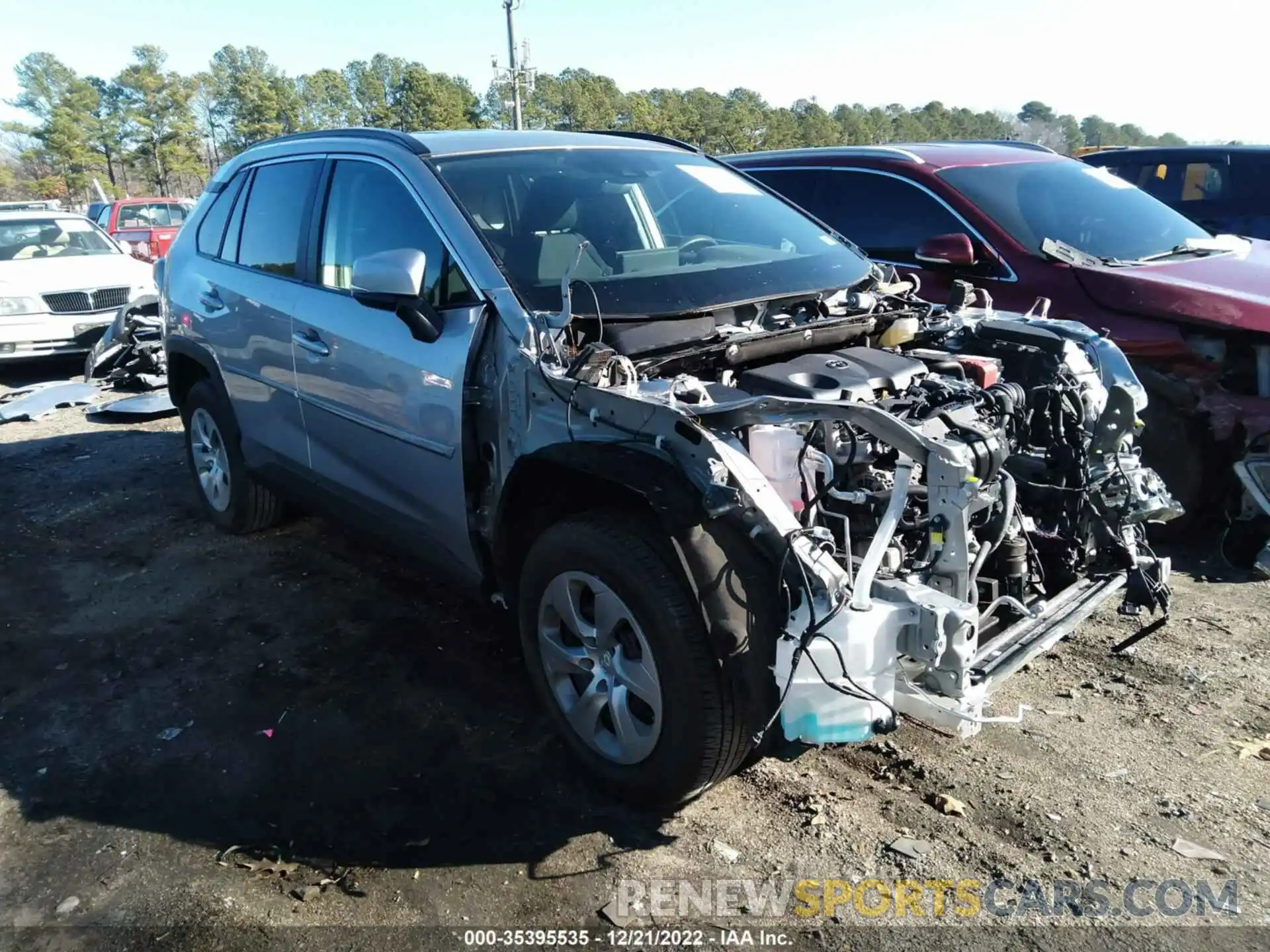 1 Photograph of a damaged car 2T3G1RFV4MC242893 TOYOTA RAV4 2021