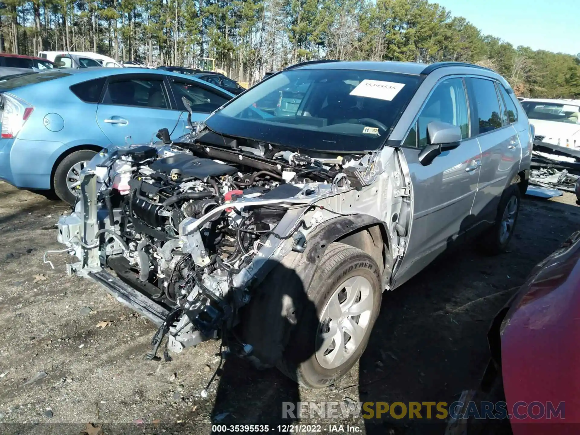 2 Photograph of a damaged car 2T3G1RFV4MC242893 TOYOTA RAV4 2021