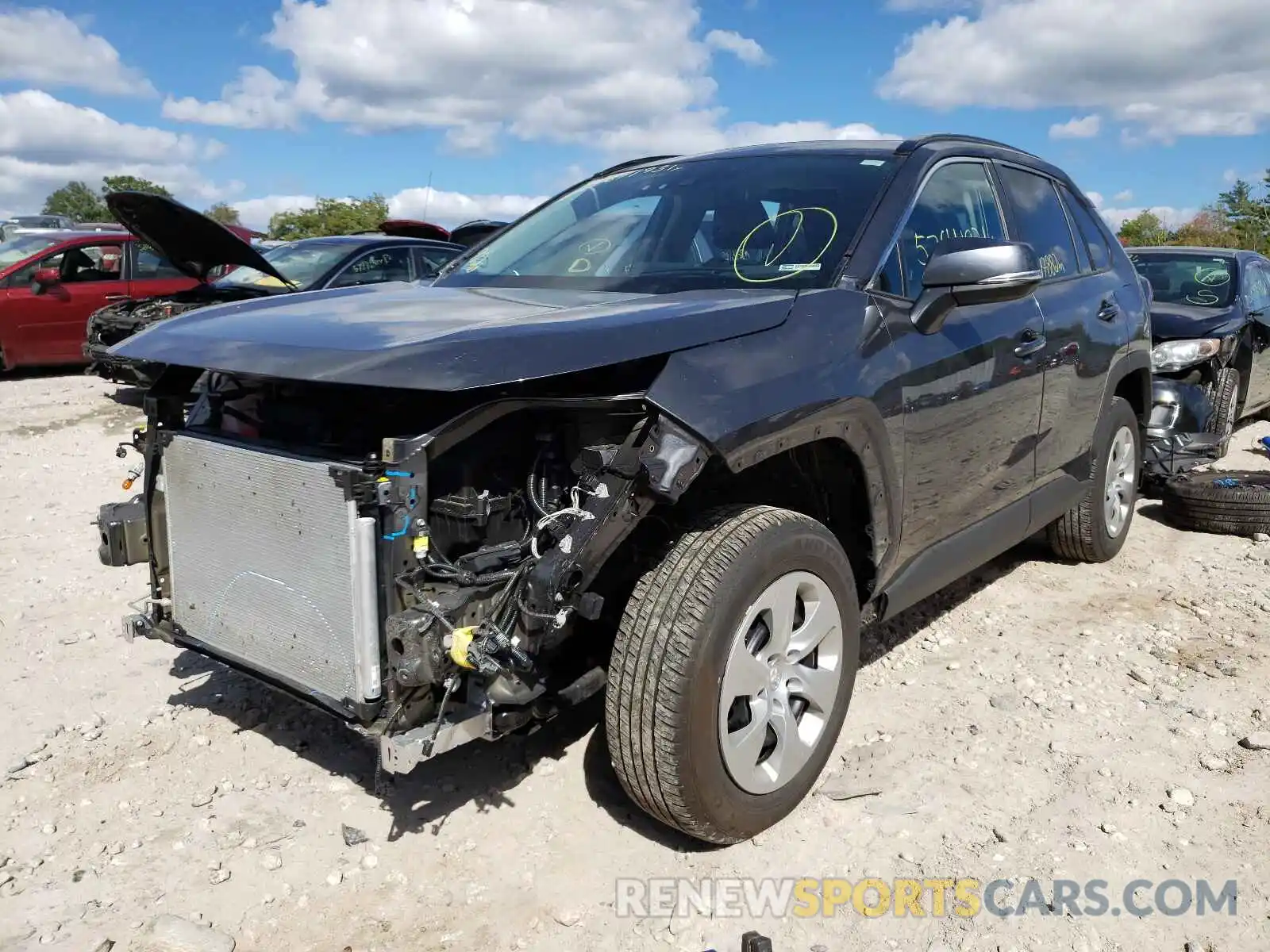 2 Photograph of a damaged car 2T3G1RFV5MW140145 TOYOTA RAV4 2021