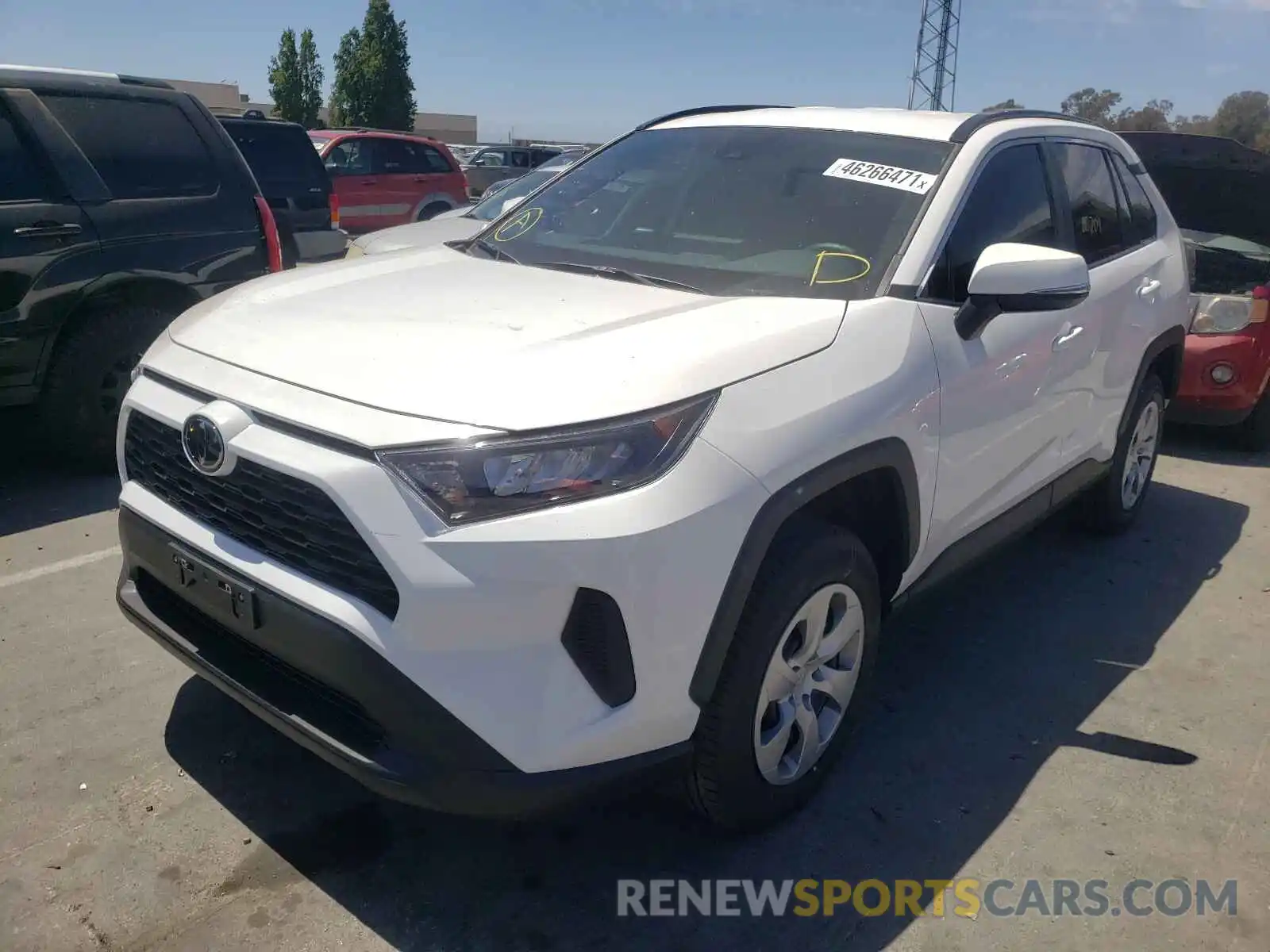 2 Photograph of a damaged car 2T3G1RFV7MW197317 TOYOTA RAV4 2021