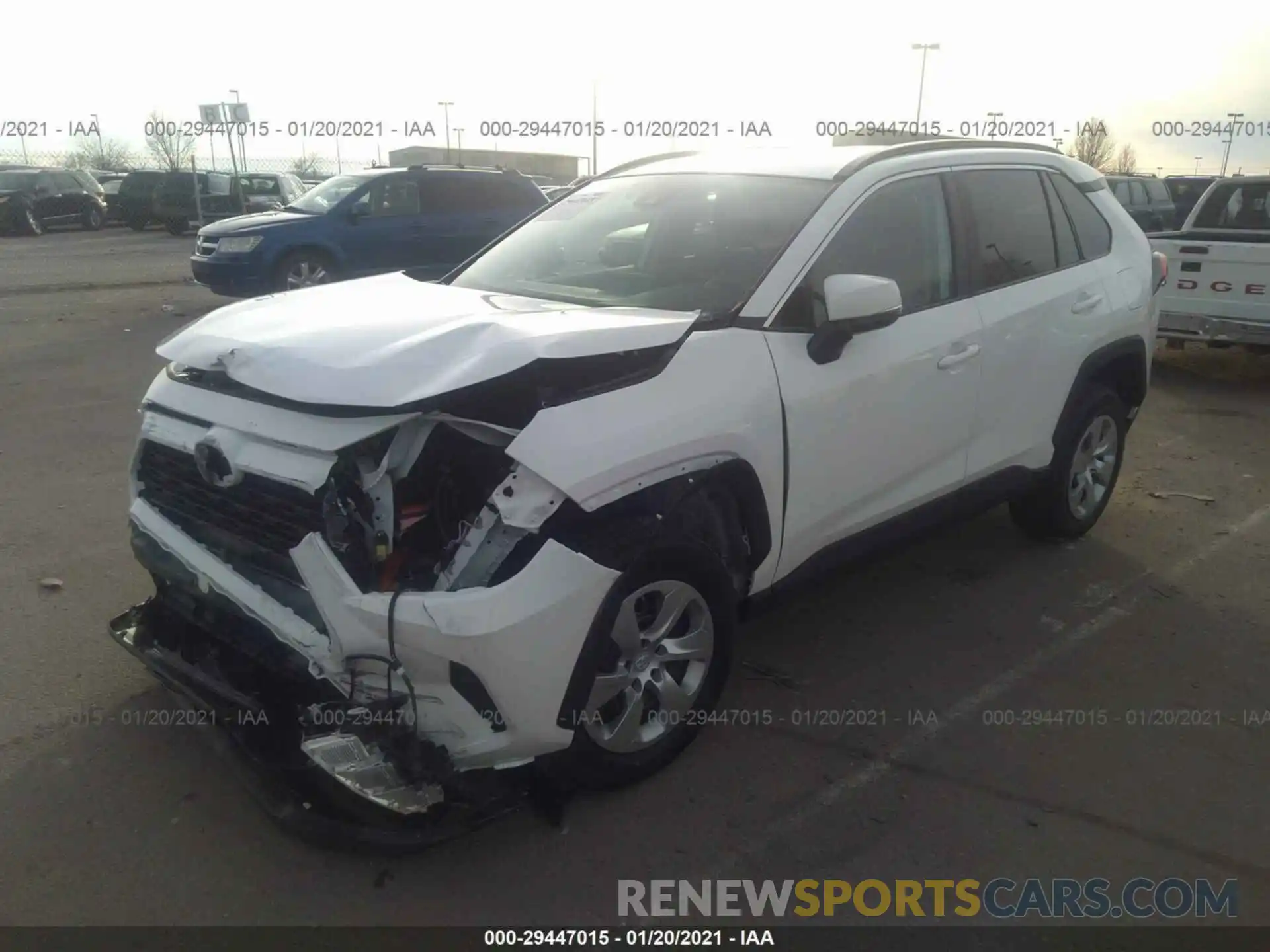 2 Photograph of a damaged car 2T3G1RFV8MC165638 TOYOTA RAV4 2021