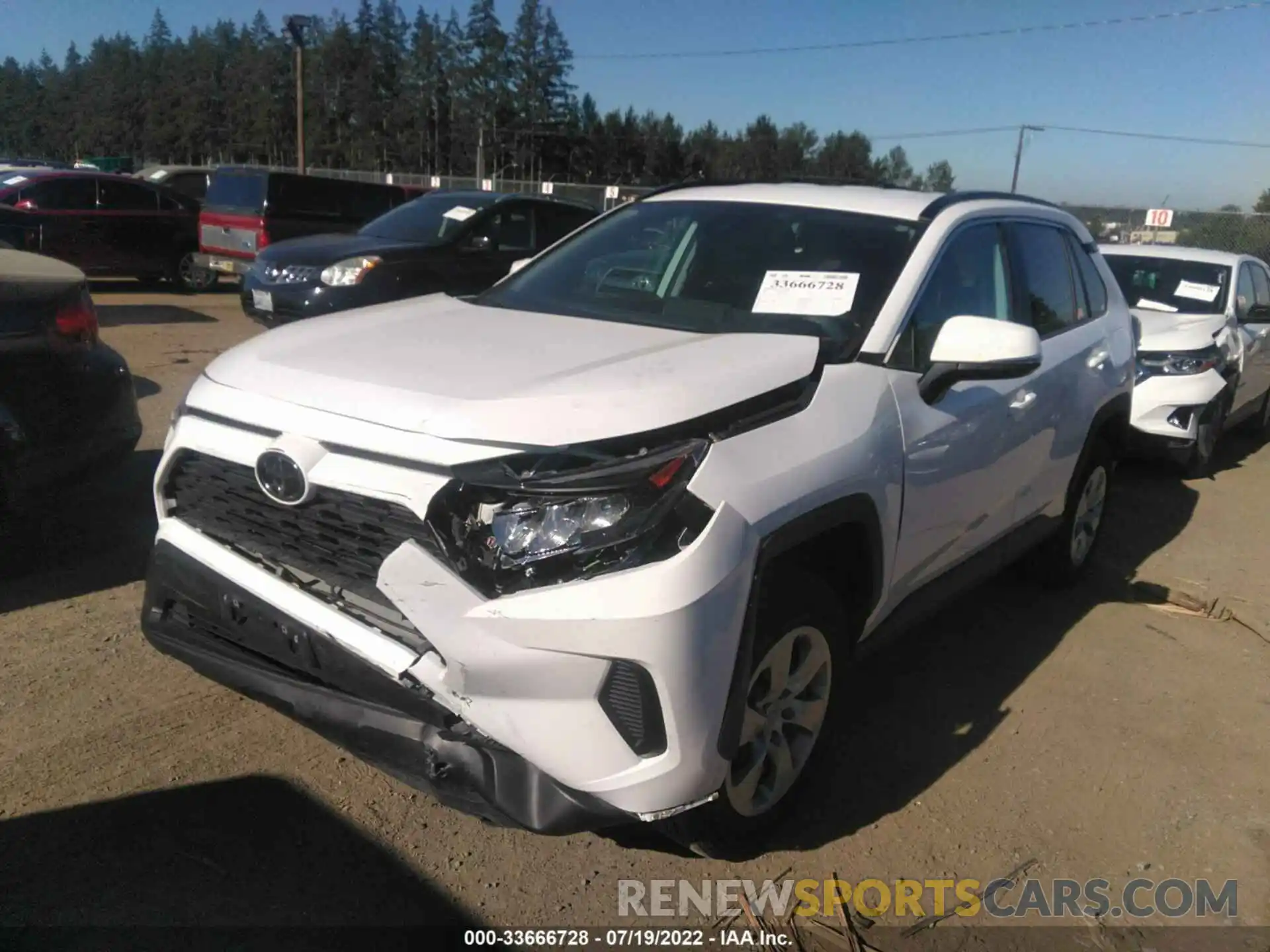 2 Photograph of a damaged car 2T3G1RFV8MC185825 TOYOTA RAV4 2021