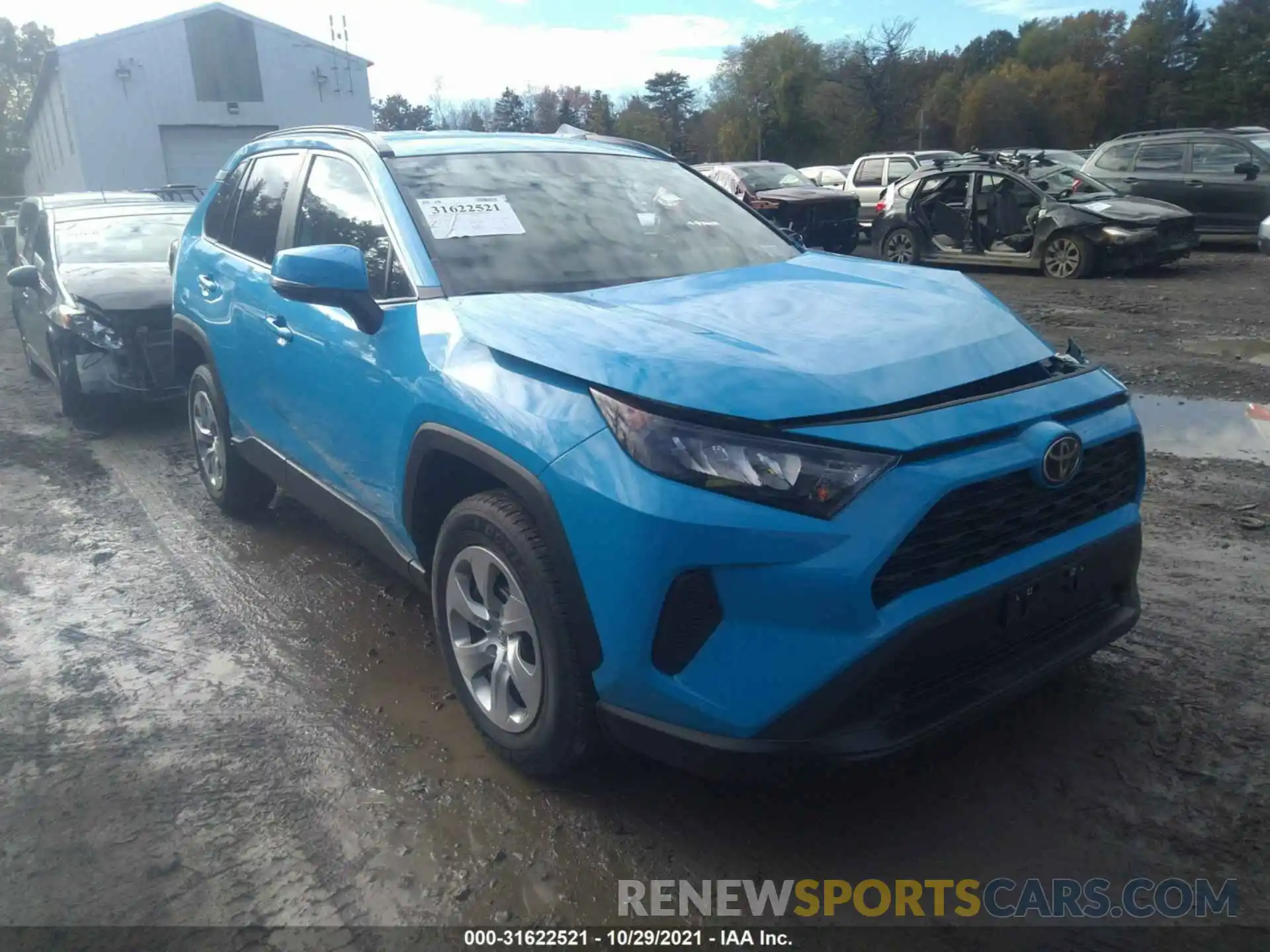 1 Photograph of a damaged car 2T3G1RFV8MW196242 TOYOTA RAV4 2021