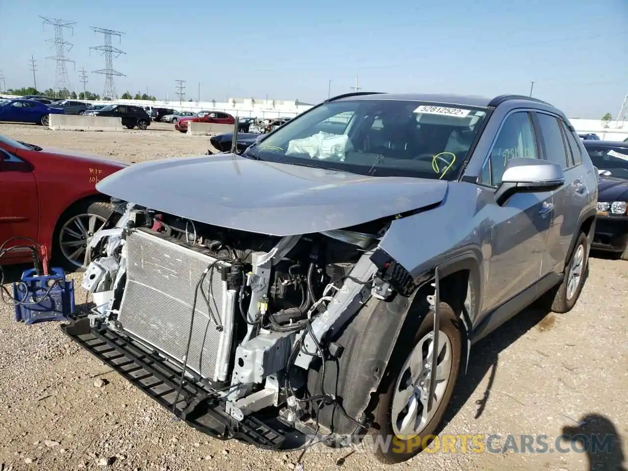 2 Photograph of a damaged car 2T3G1RFV9MC193383 TOYOTA RAV4 2021