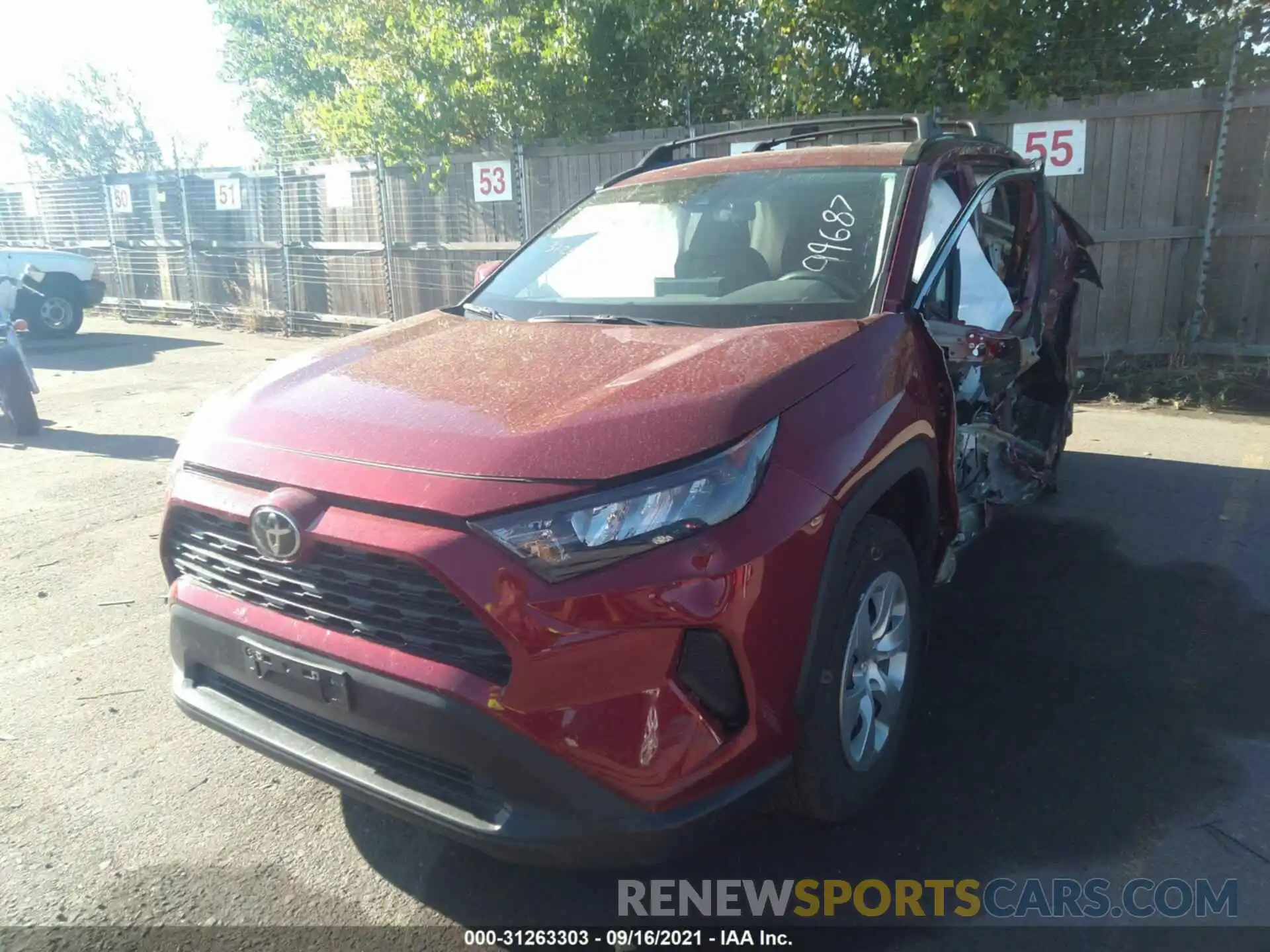 2 Photograph of a damaged car 2T3G1RFV9MW166957 TOYOTA RAV4 2021