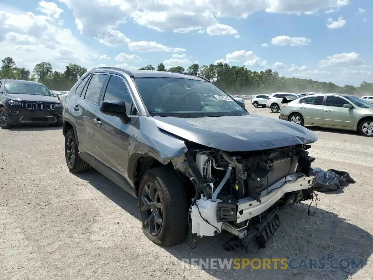1 Photograph of a damaged car 2T3H1RFV0MC118446 TOYOTA RAV4 2021