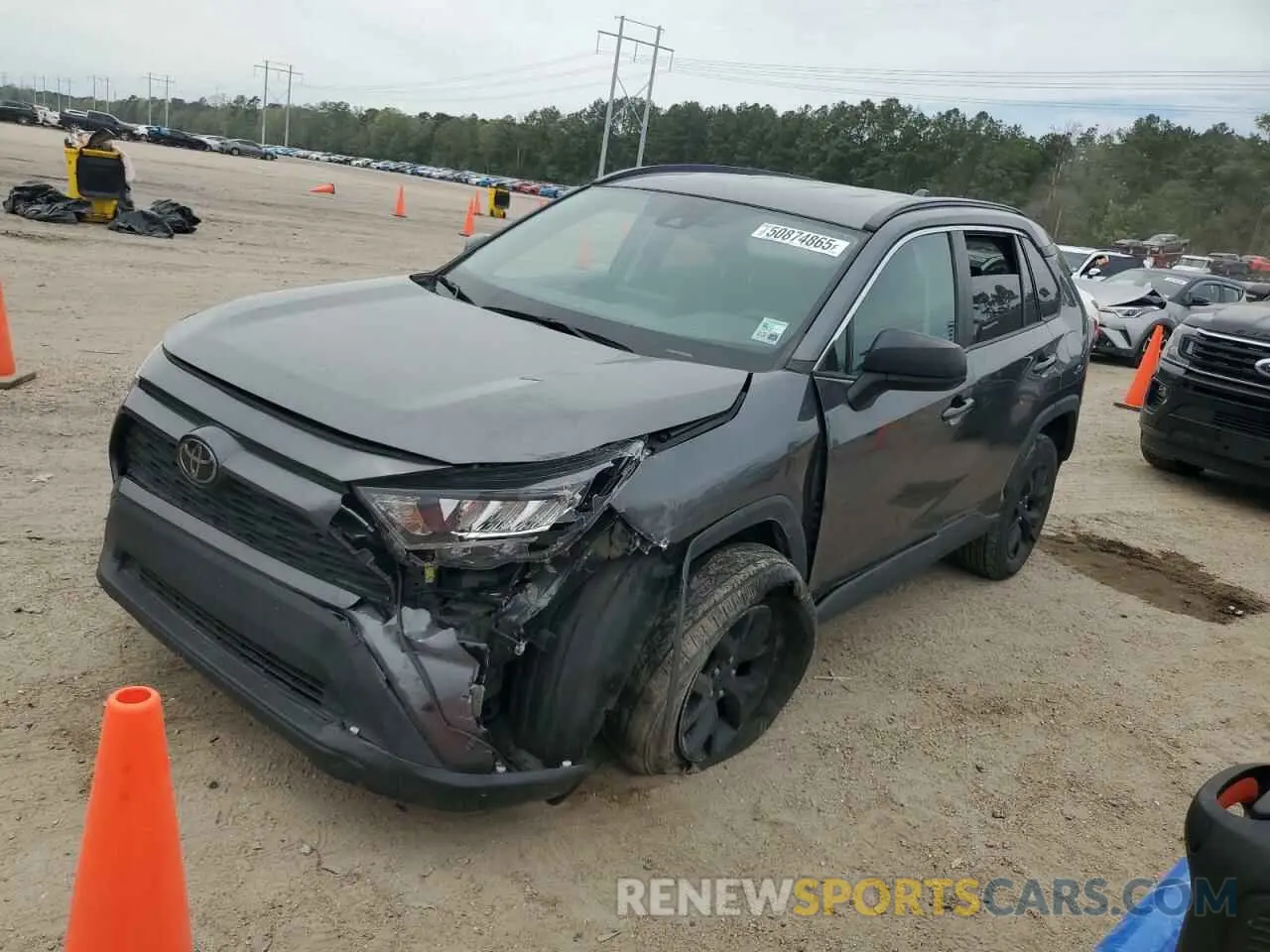 1 Photograph of a damaged car 2T3H1RFV0MC122061 TOYOTA RAV4 2021