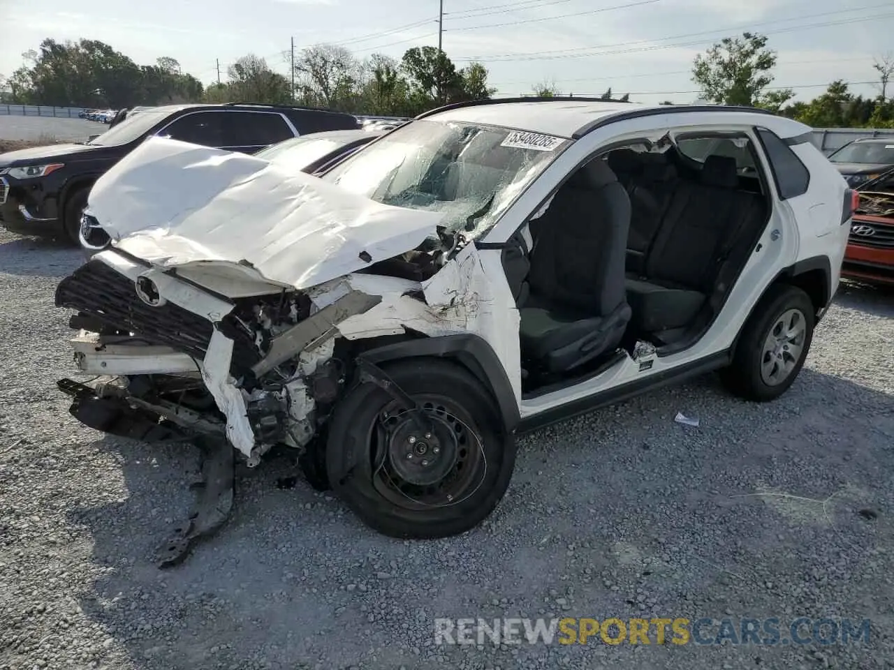 1 Photograph of a damaged car 2T3H1RFV0MC129771 TOYOTA RAV4 2021