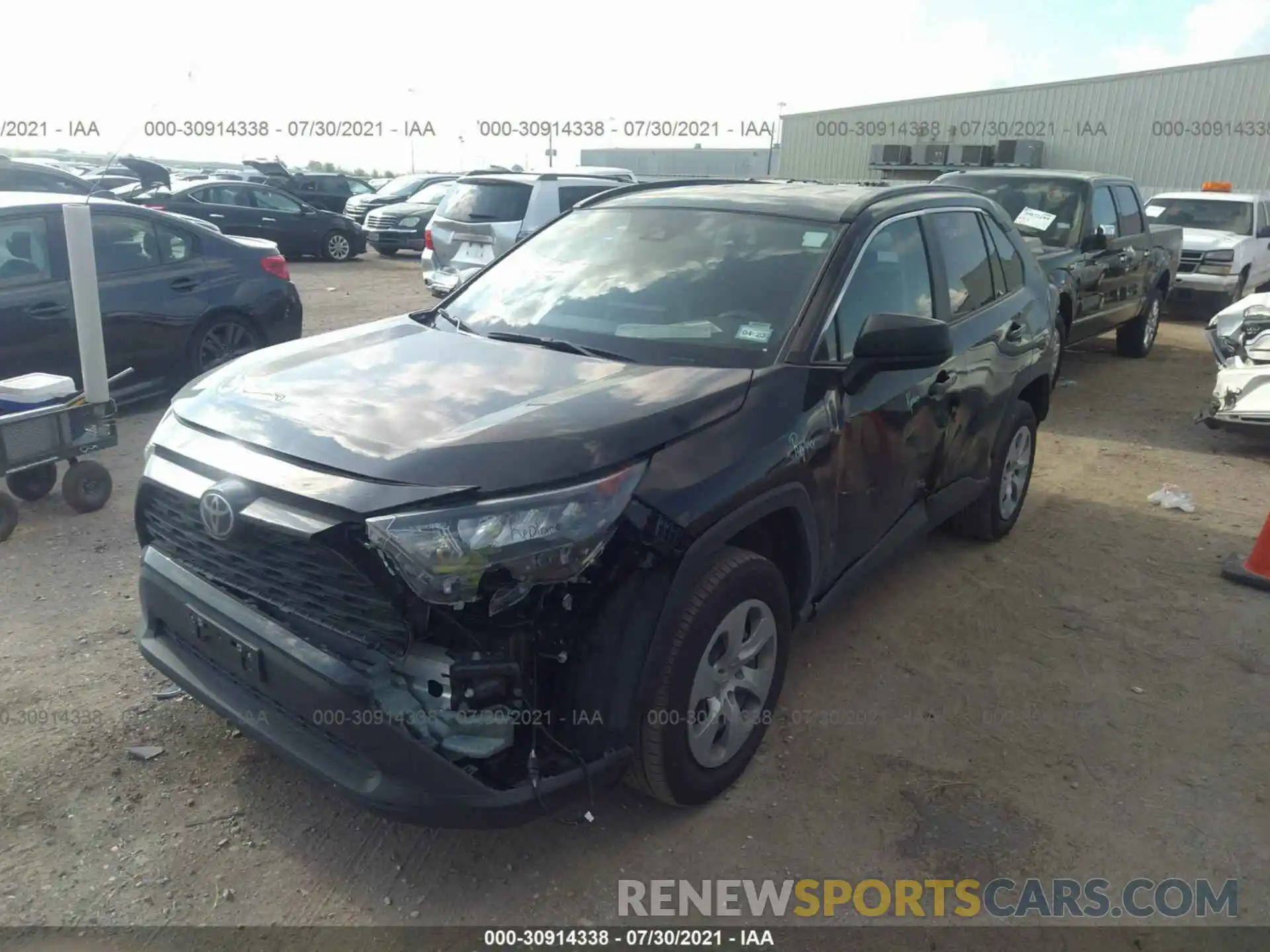 2 Photograph of a damaged car 2T3H1RFV0MW147928 TOYOTA RAV4 2021