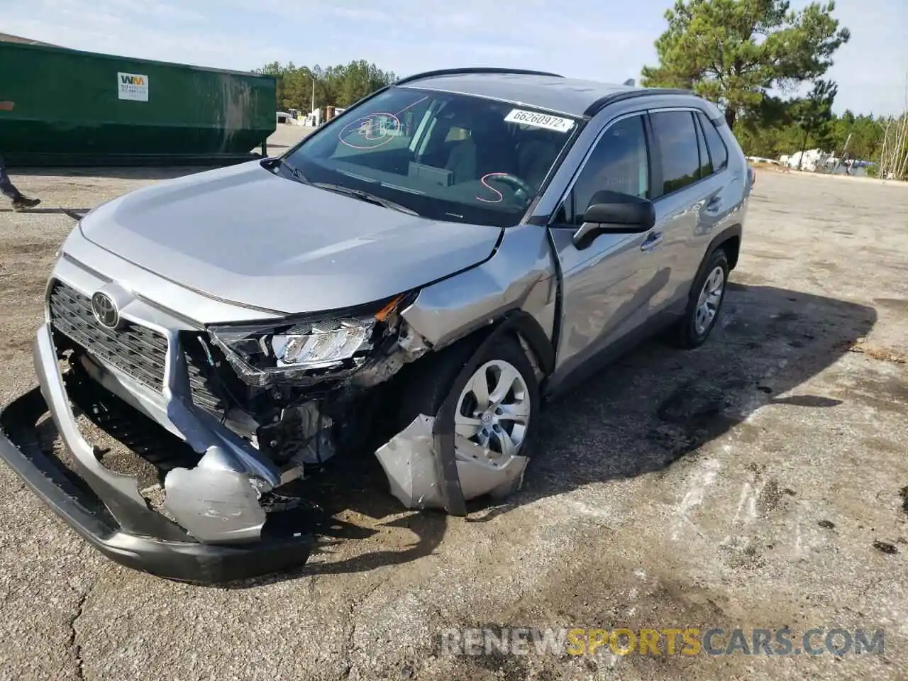 2 Photograph of a damaged car 2T3H1RFV1MC093234 TOYOTA RAV4 2021