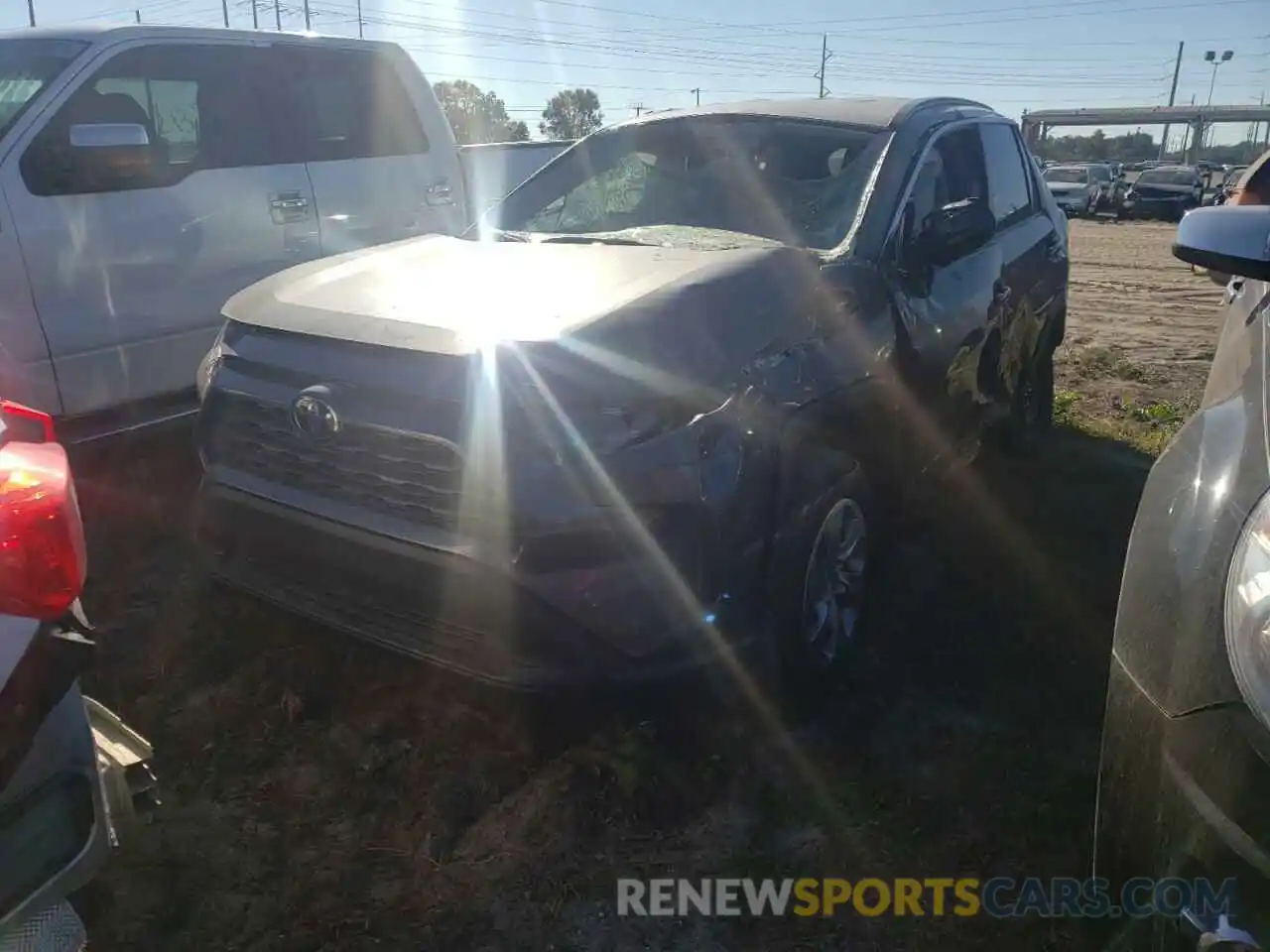 2 Photograph of a damaged car 2T3H1RFV1MC109030 TOYOTA RAV4 2021