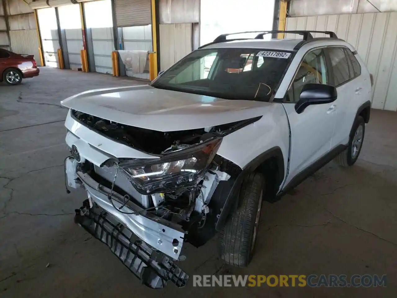 2 Photograph of a damaged car 2T3H1RFV1MC162262 TOYOTA RAV4 2021