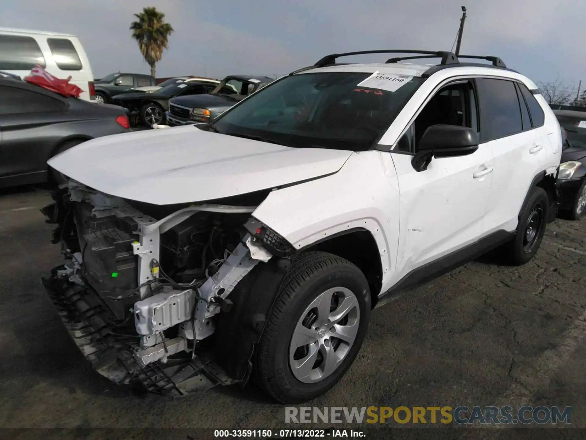 2 Photograph of a damaged car 2T3H1RFV1MC167137 TOYOTA RAV4 2021