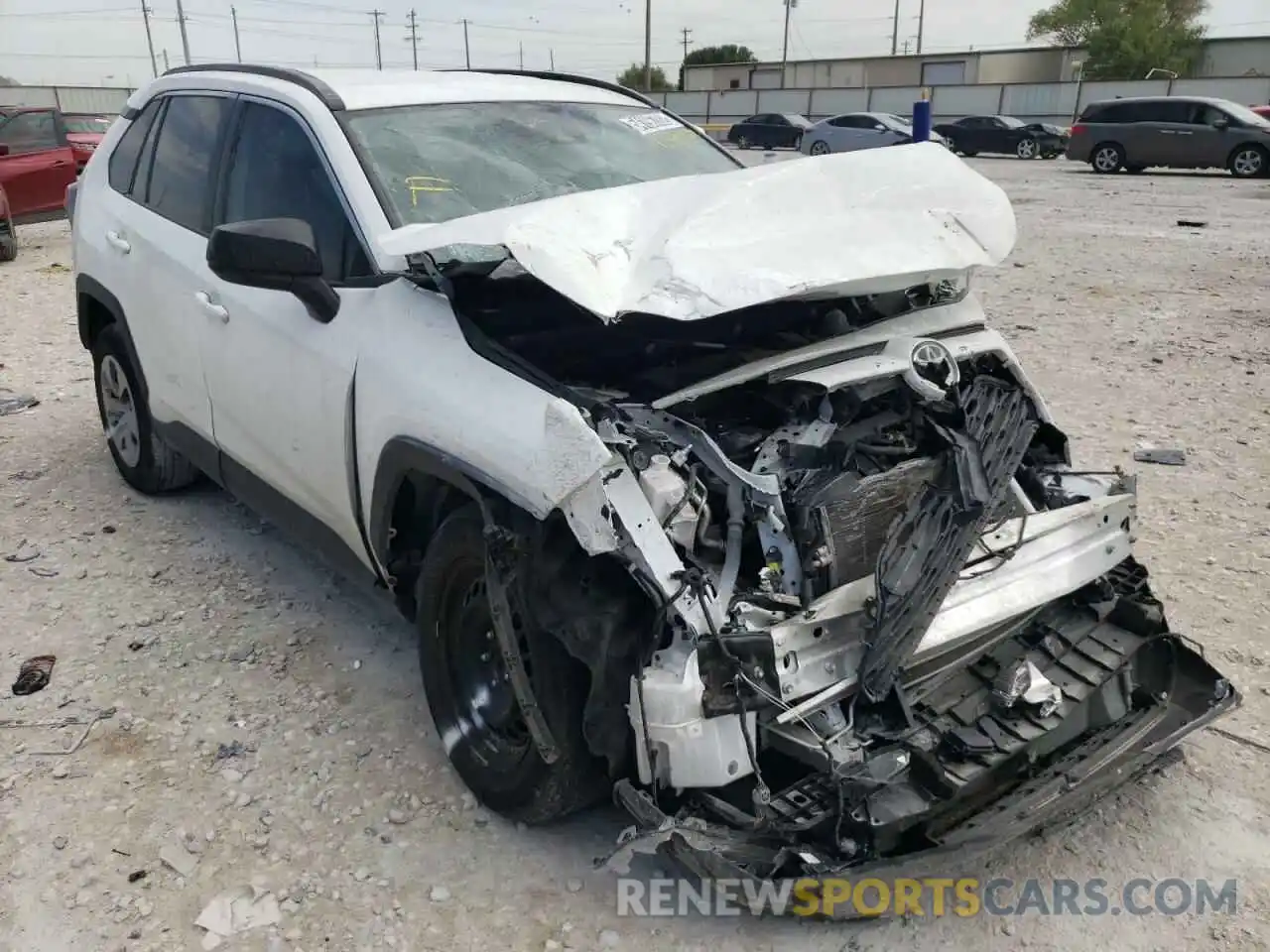 1 Photograph of a damaged car 2T3H1RFV1MW128918 TOYOTA RAV4 2021