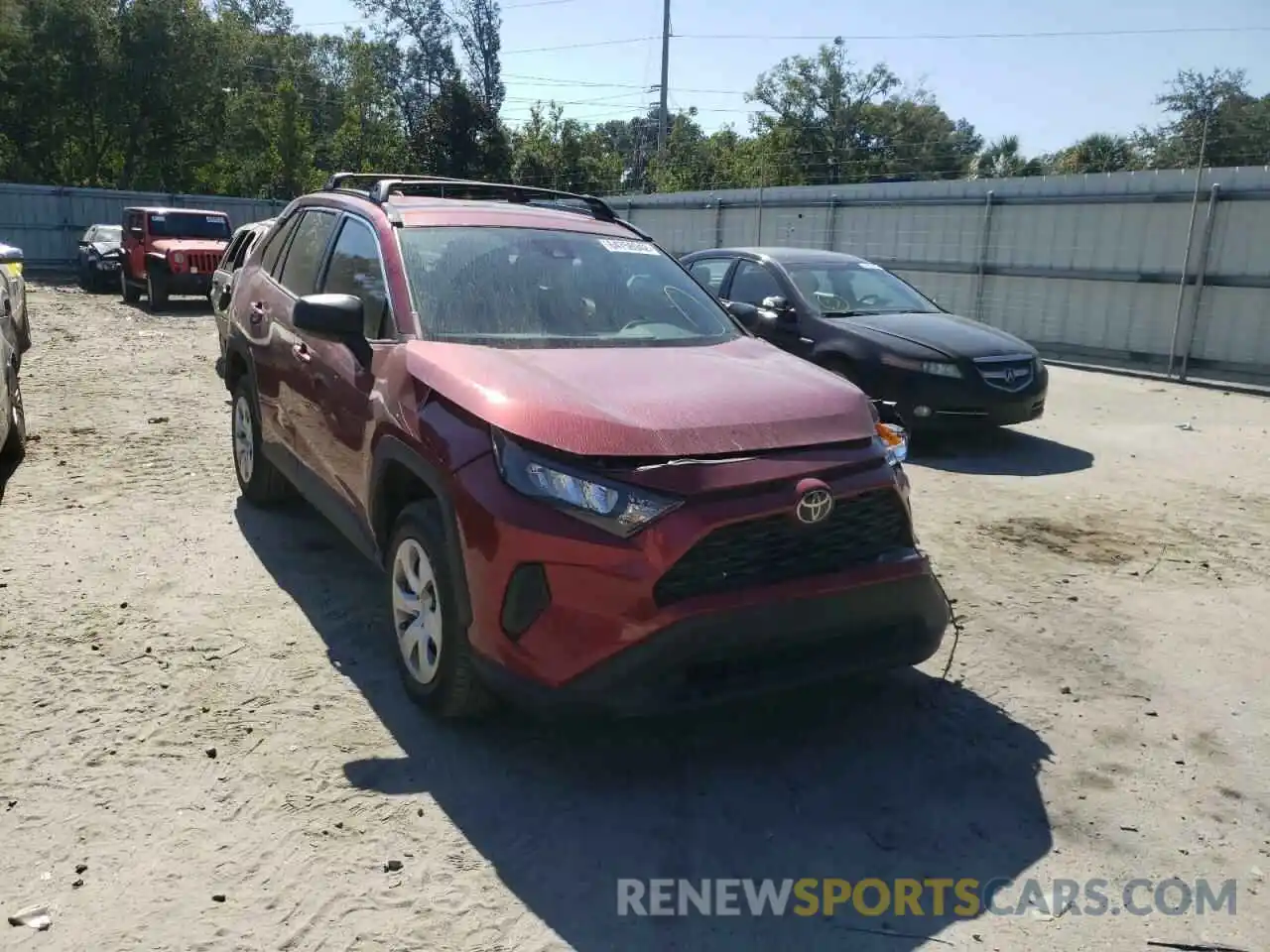 1 Photograph of a damaged car 2T3H1RFV1MW135934 TOYOTA RAV4 2021