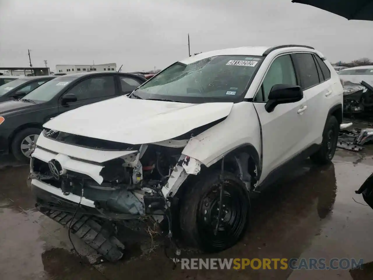 2 Photograph of a damaged car 2T3H1RFV1MW136534 TOYOTA RAV4 2021