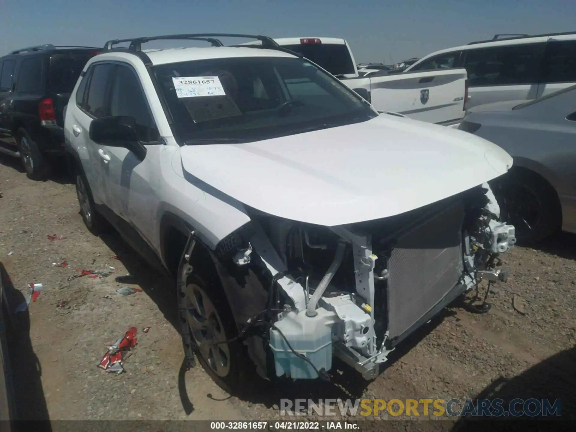 1 Photograph of a damaged car 2T3H1RFV1MW140244 TOYOTA RAV4 2021