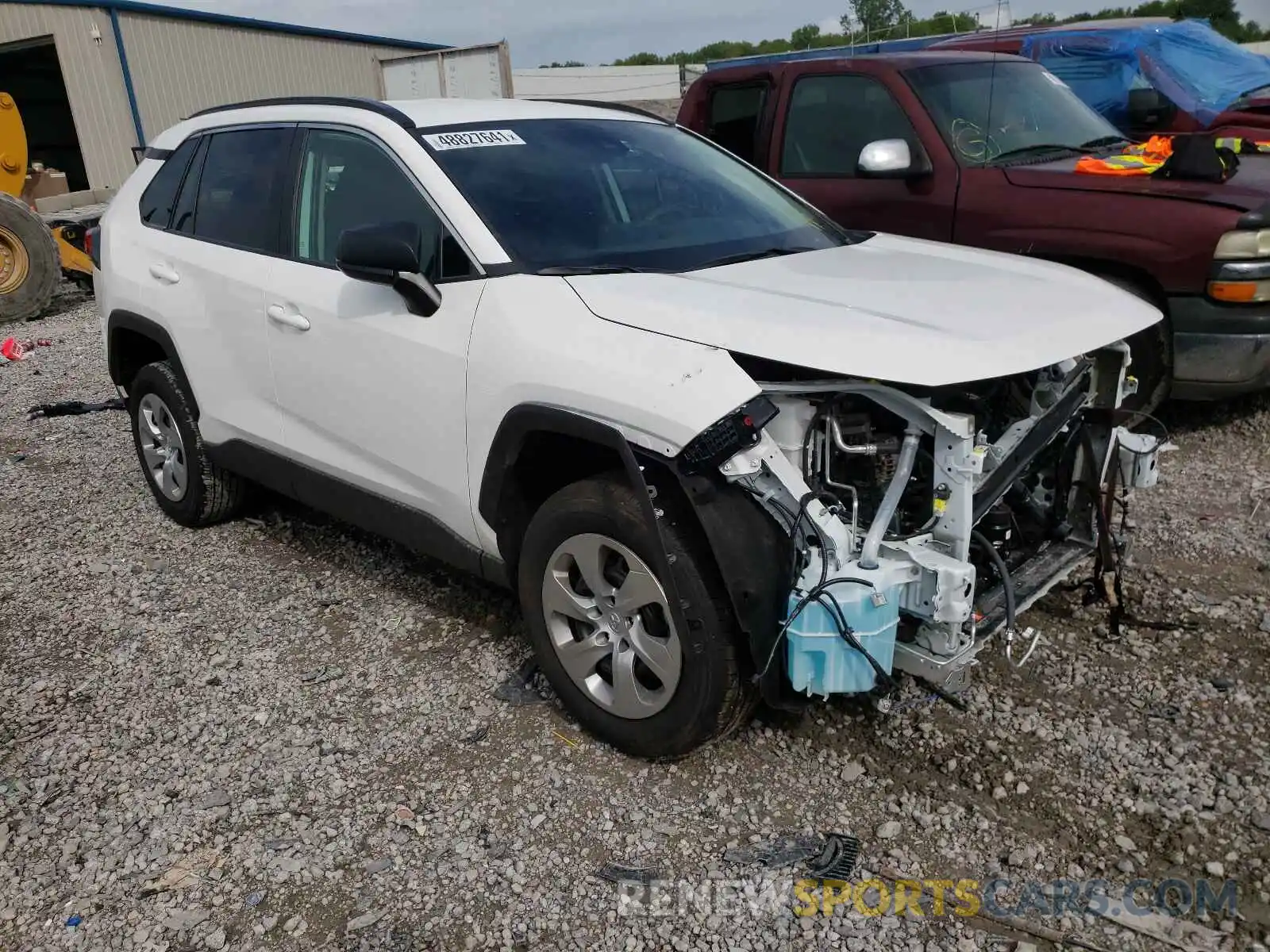 1 Photograph of a damaged car 2T3H1RFV2MC134809 TOYOTA RAV4 2021