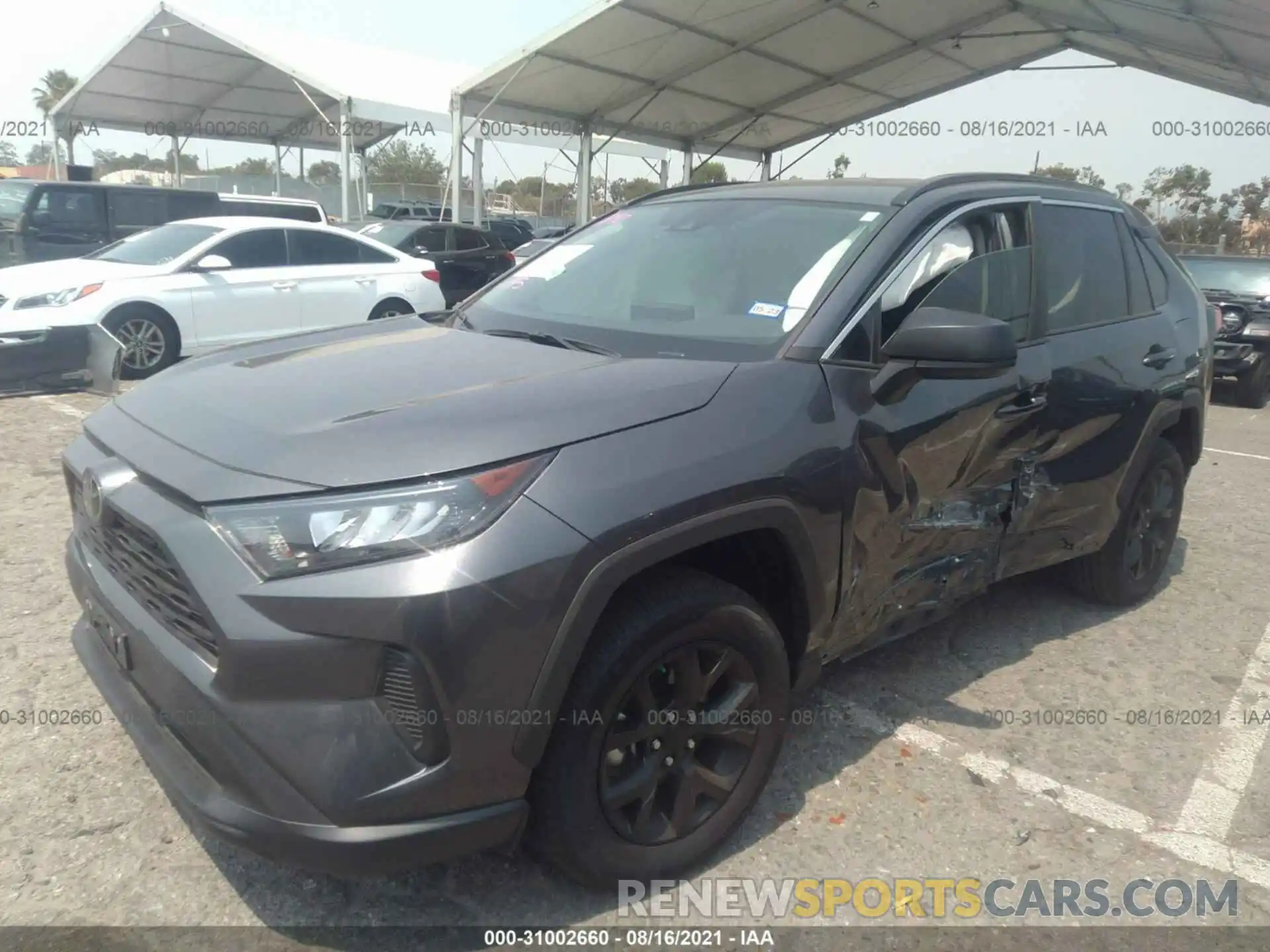 2 Photograph of a damaged car 2T3H1RFV2MC140030 TOYOTA RAV4 2021