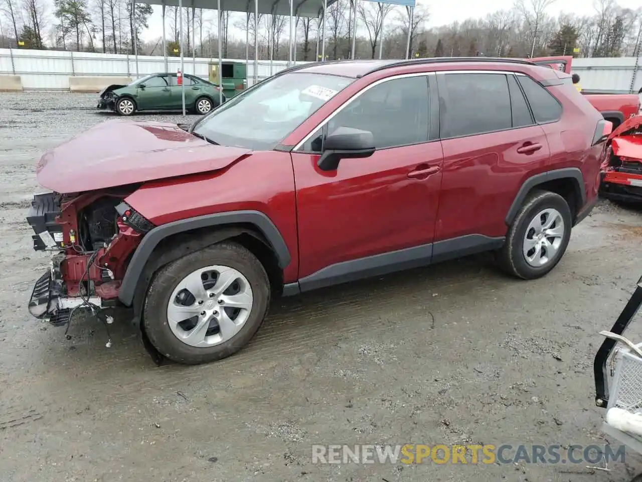 1 Photograph of a damaged car 2T3H1RFV3MW145574 TOYOTA RAV4 2021