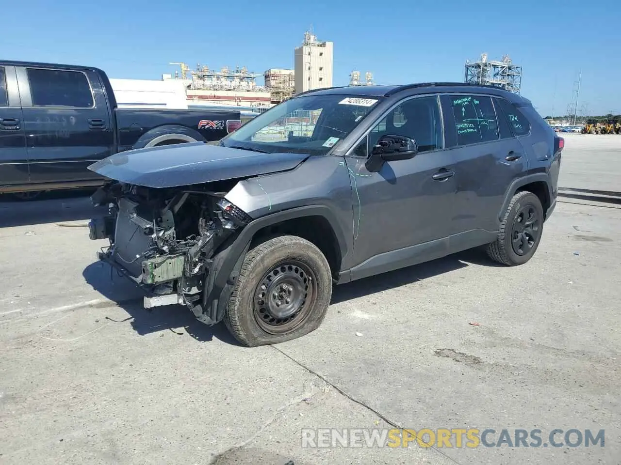 1 Photograph of a damaged car 2T3H1RFV3MW150242 TOYOTA RAV4 2021