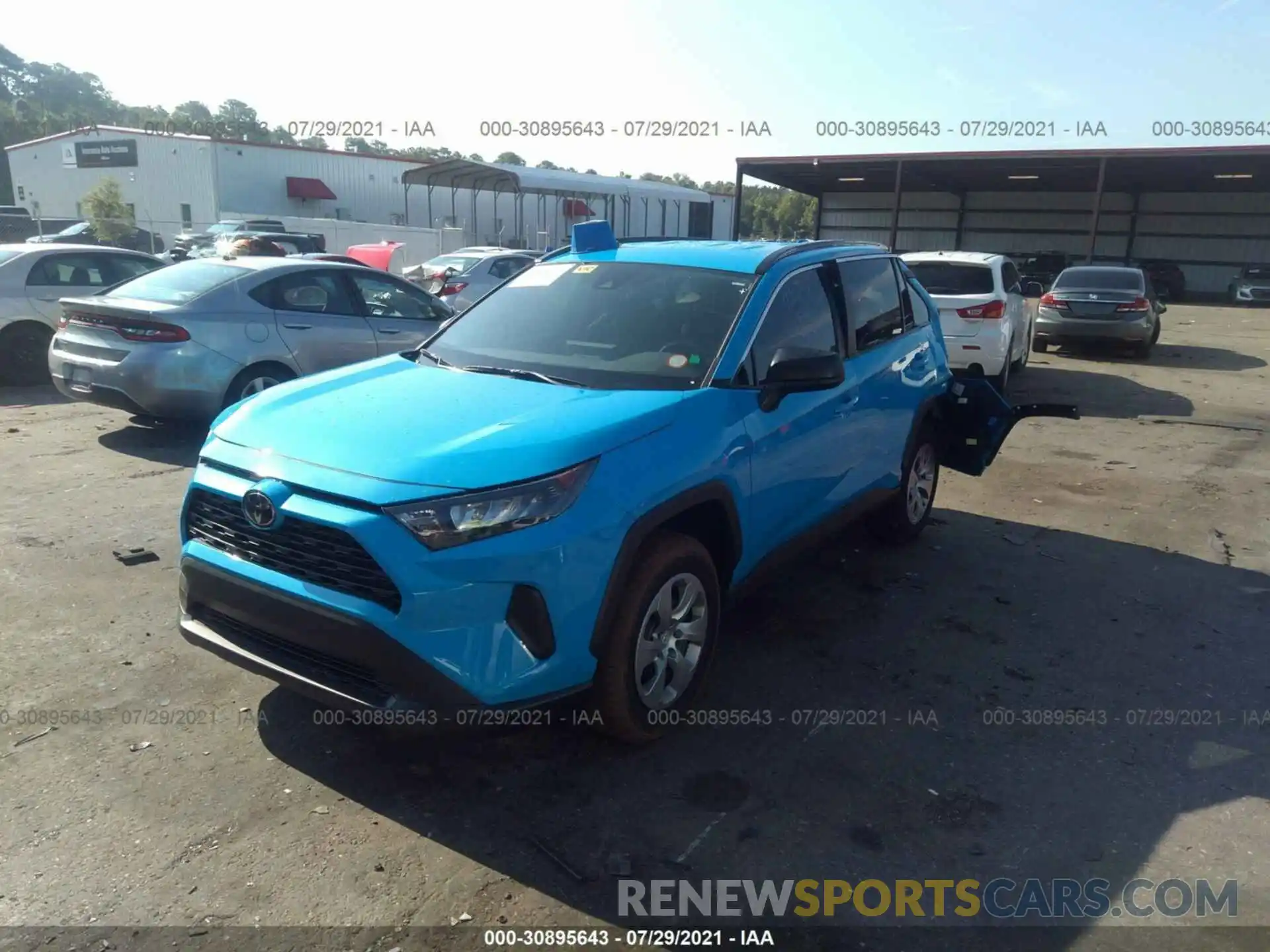 2 Photograph of a damaged car 2T3H1RFV4MC091851 TOYOTA RAV4 2021