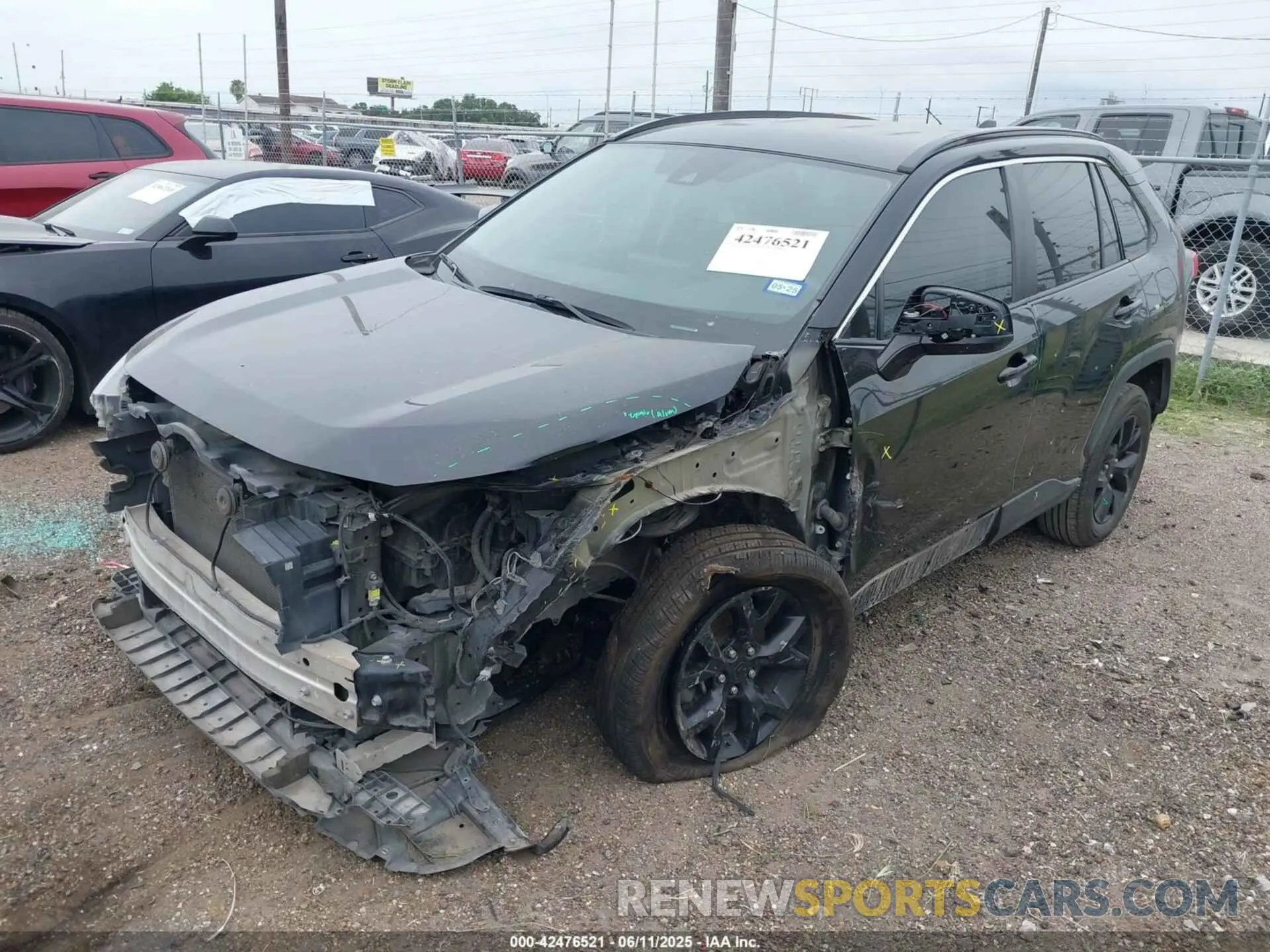2 Photograph of a damaged car 2T3H1RFV4MC136027 TOYOTA RAV4 2021