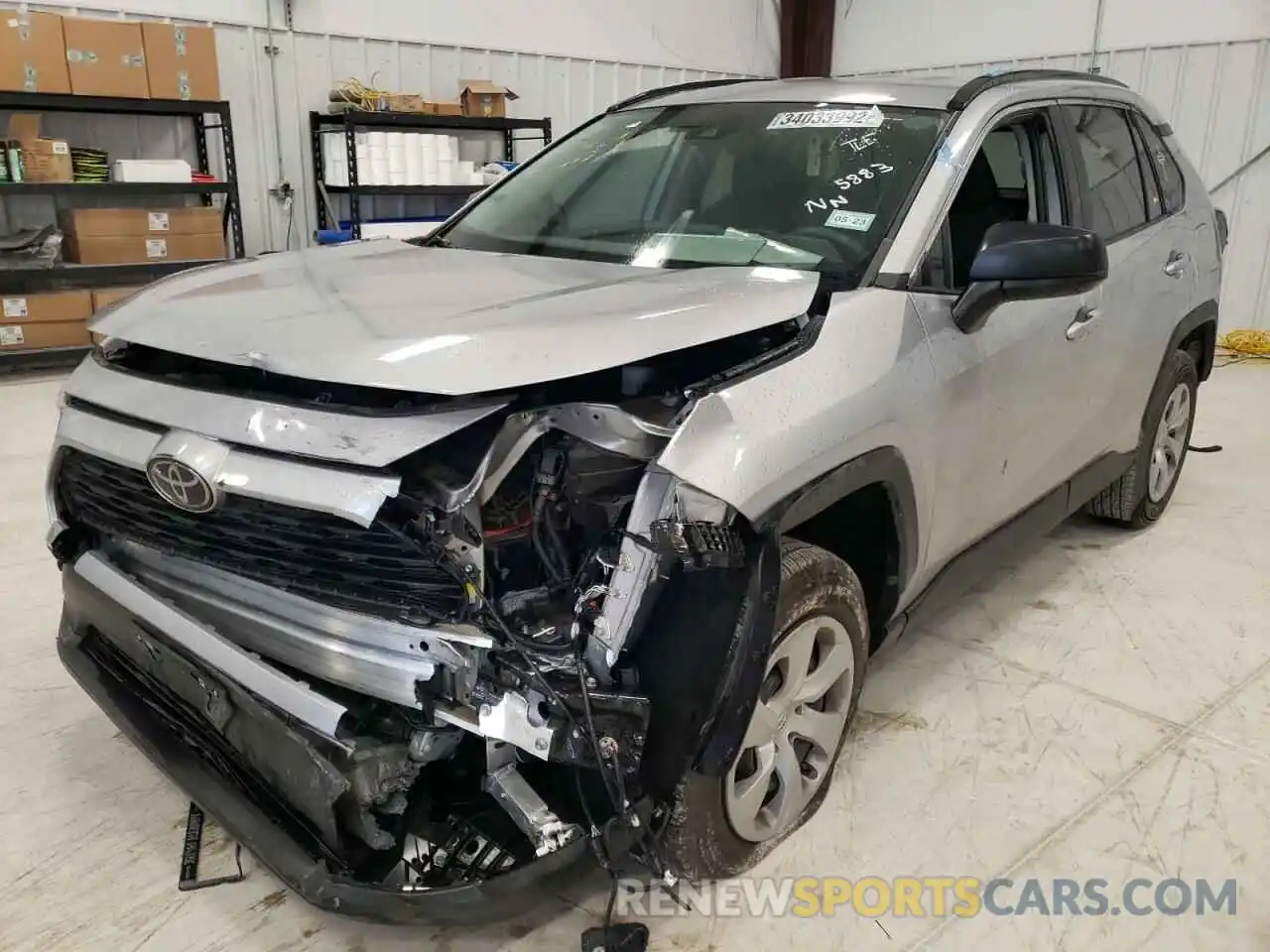 2 Photograph of a damaged car 2T3H1RFV4MC138831 TOYOTA RAV4 2021