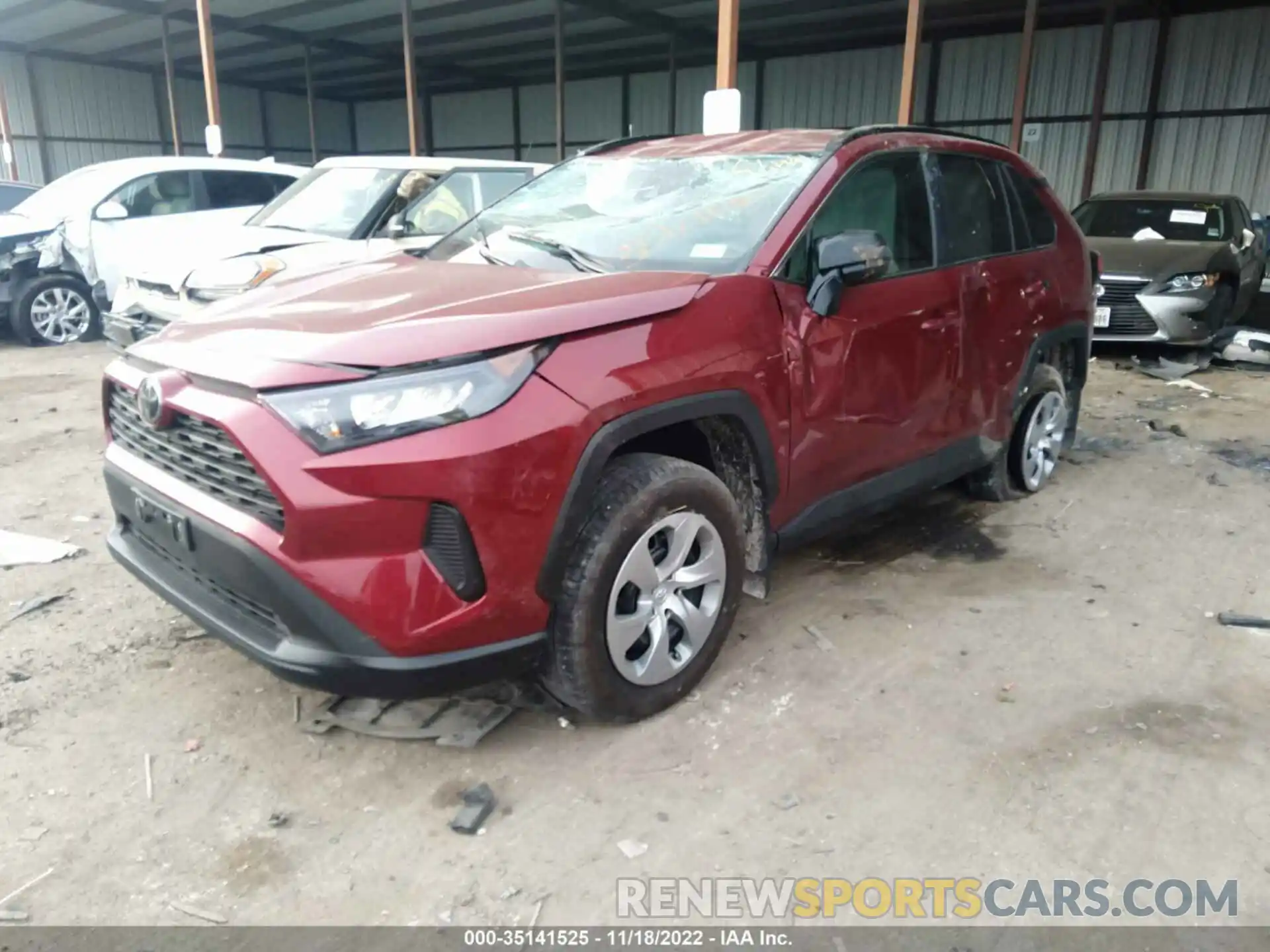 2 Photograph of a damaged car 2T3H1RFV4MW124717 TOYOTA RAV4 2021