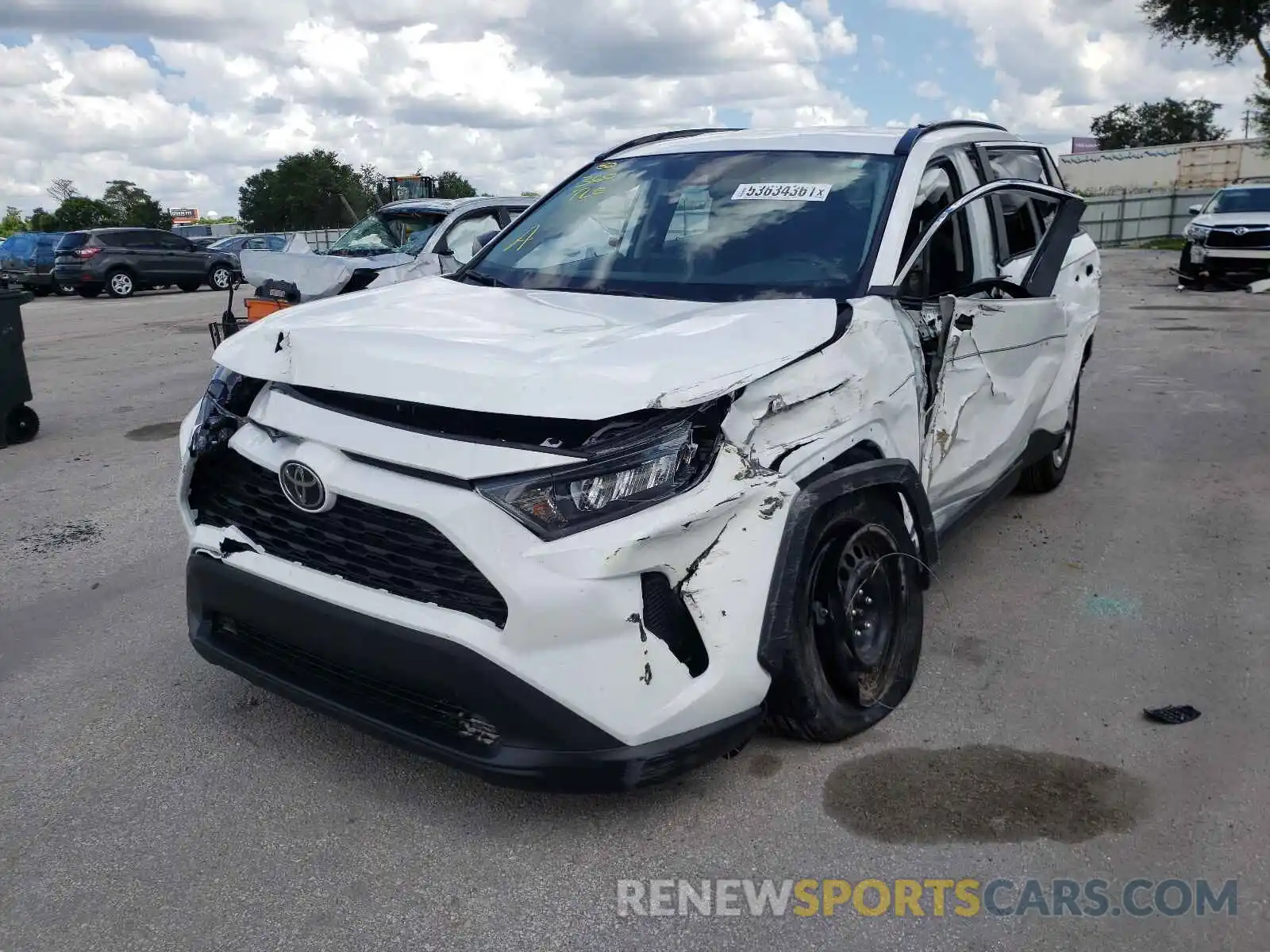 2 Photograph of a damaged car 2T3H1RFV4MW125253 TOYOTA RAV4 2021