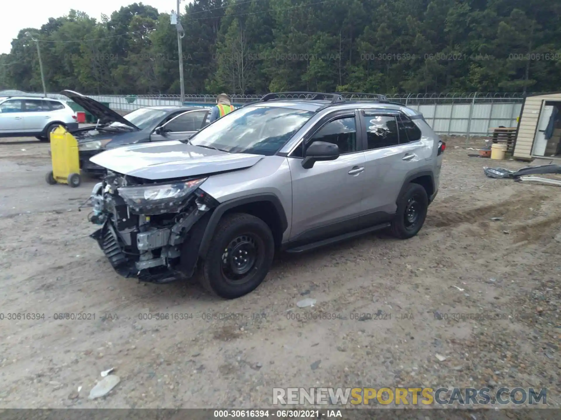 2 Photograph of a damaged car 2T3H1RFV5MC114540 TOYOTA RAV4 2021