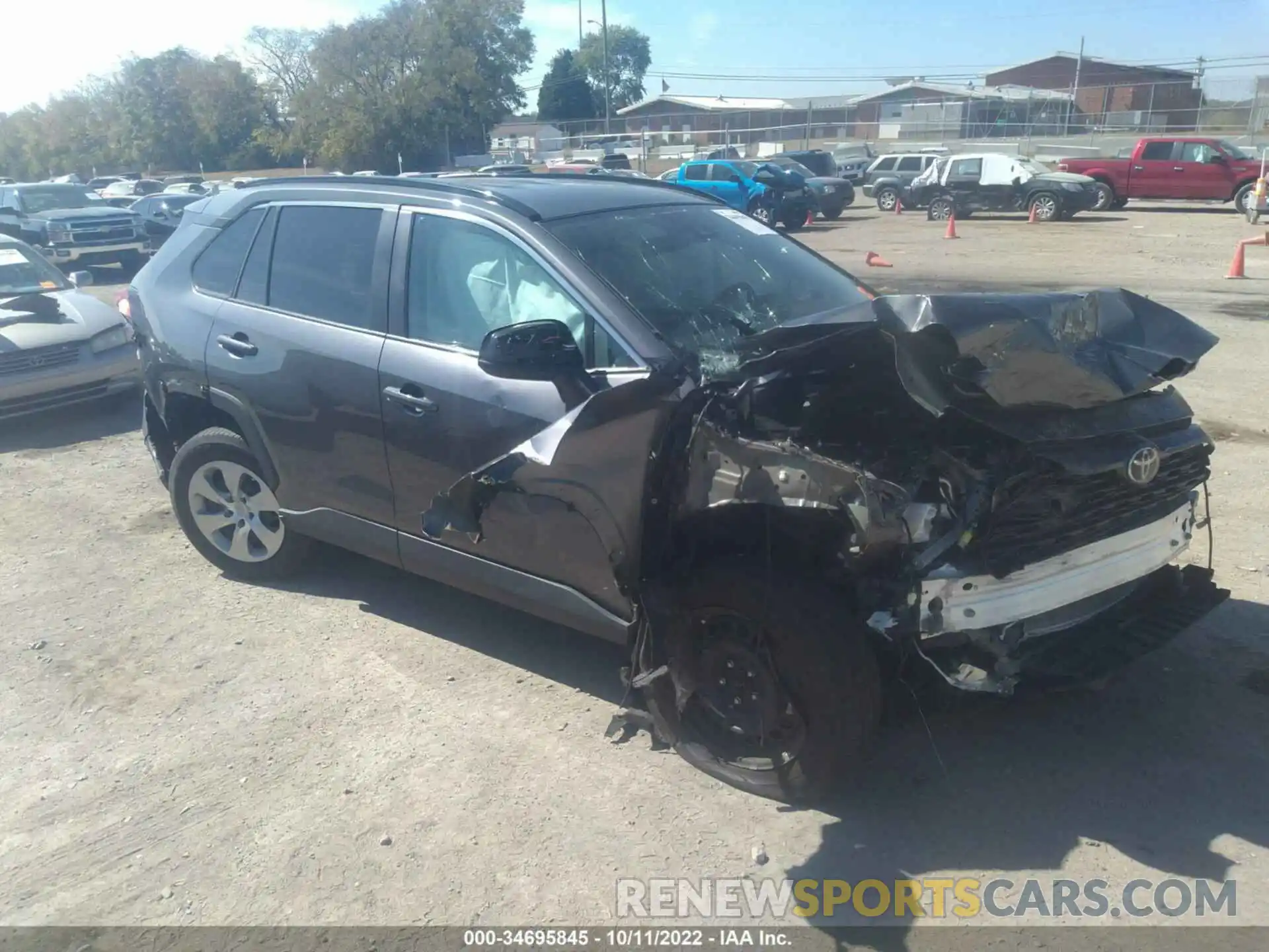 1 Photograph of a damaged car 2T3H1RFV5MC148526 TOYOTA RAV4 2021