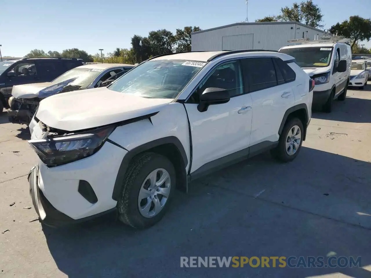 1 Photograph of a damaged car 2T3H1RFV5MW124211 TOYOTA RAV4 2021