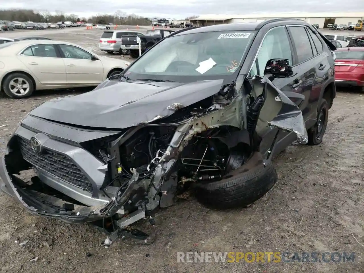 2 Photograph of a damaged car 2T3H1RFV5MW151215 TOYOTA RAV4 2021