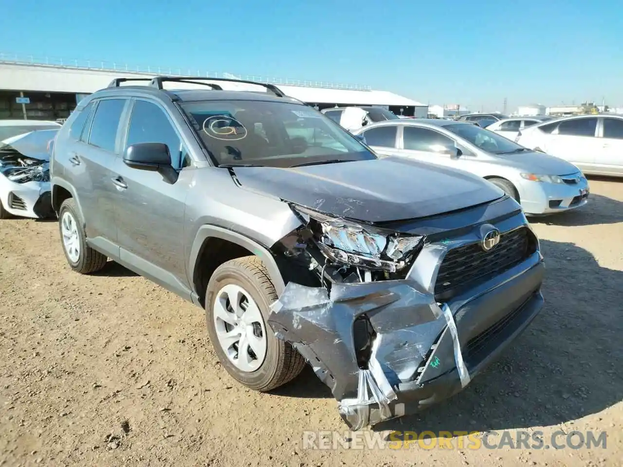 1 Photograph of a damaged car 2T3H1RFV6MC121951 TOYOTA RAV4 2021