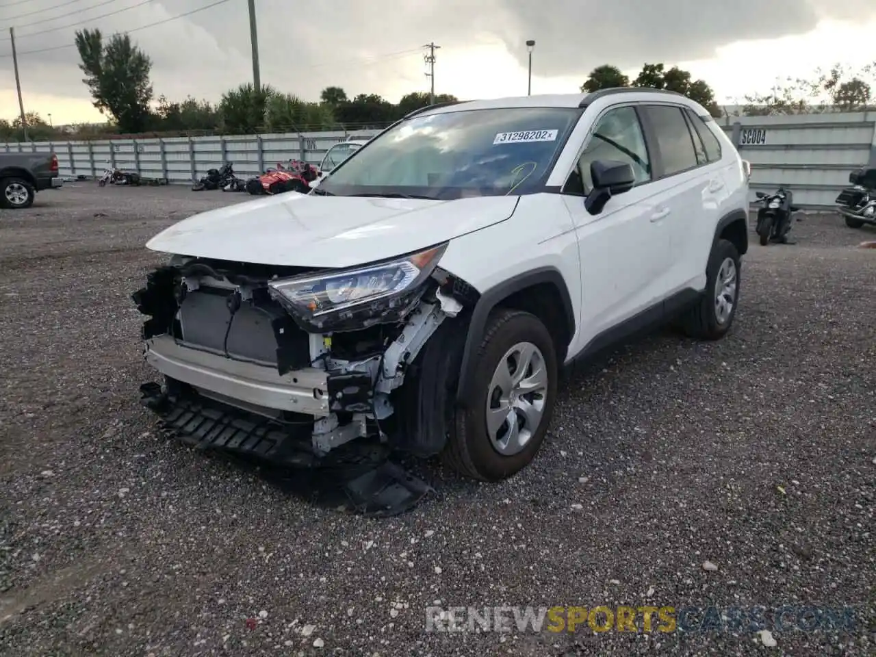 2 Photograph of a damaged car 2T3H1RFV6MC142864 TOYOTA RAV4 2021