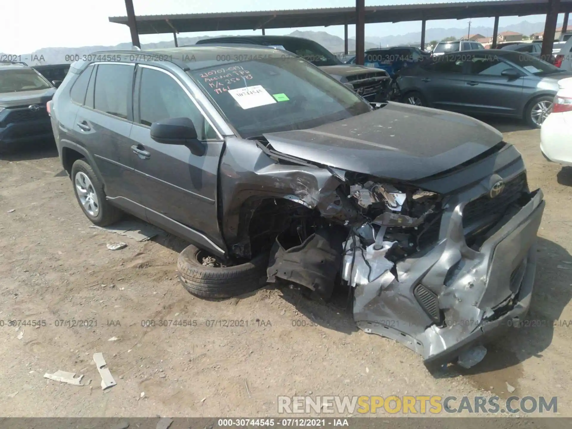 1 Photograph of a damaged car 2T3H1RFV6MW109961 TOYOTA RAV4 2021