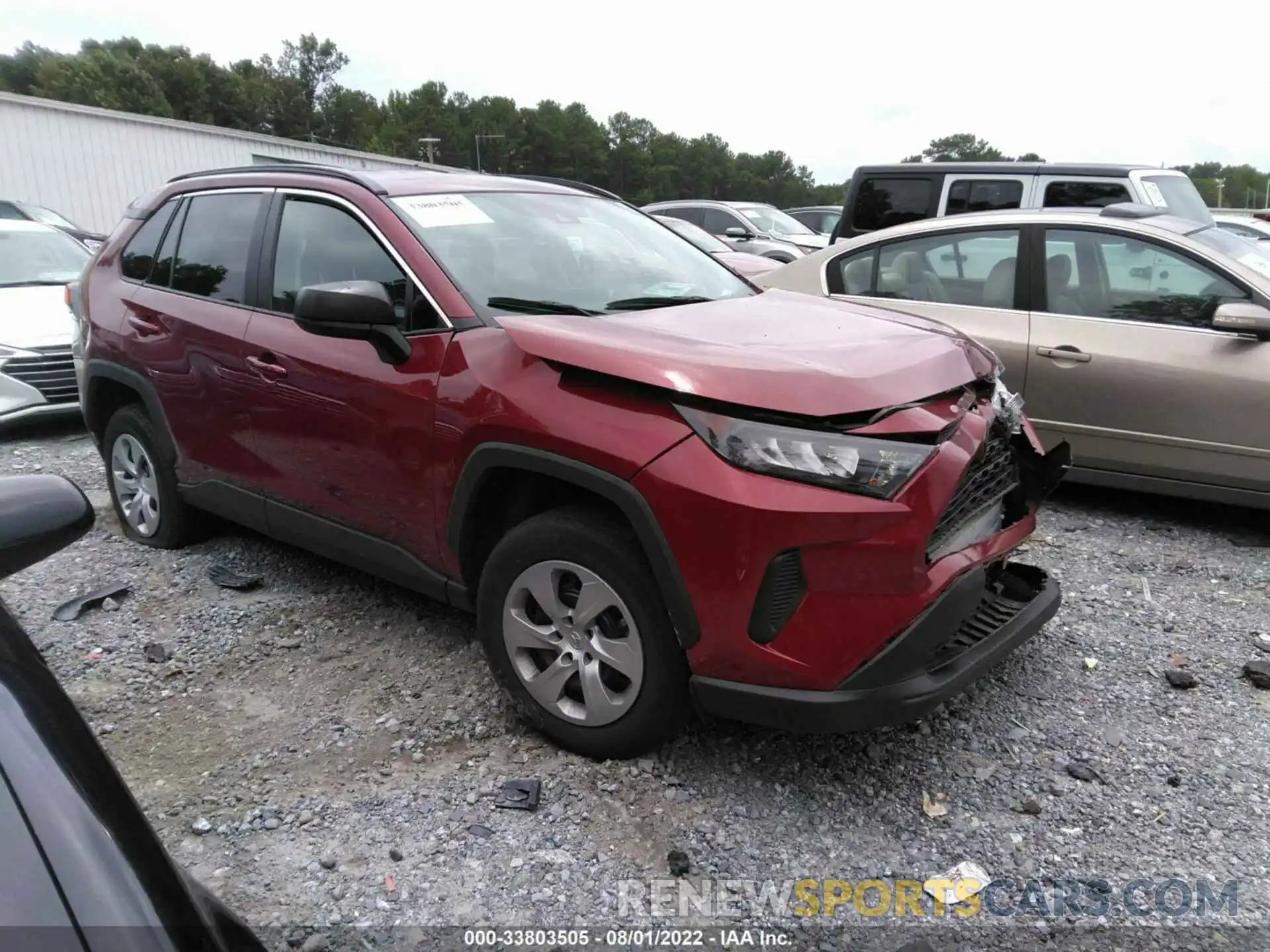 1 Photograph of a damaged car 2T3H1RFV6MW136867 TOYOTA RAV4 2021