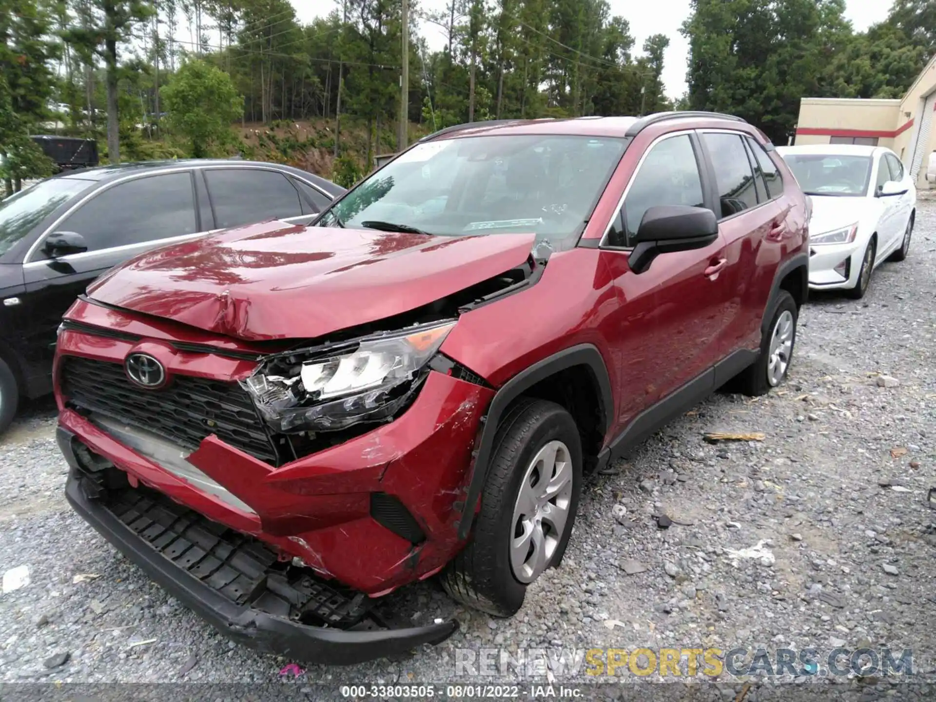 2 Photograph of a damaged car 2T3H1RFV6MW136867 TOYOTA RAV4 2021