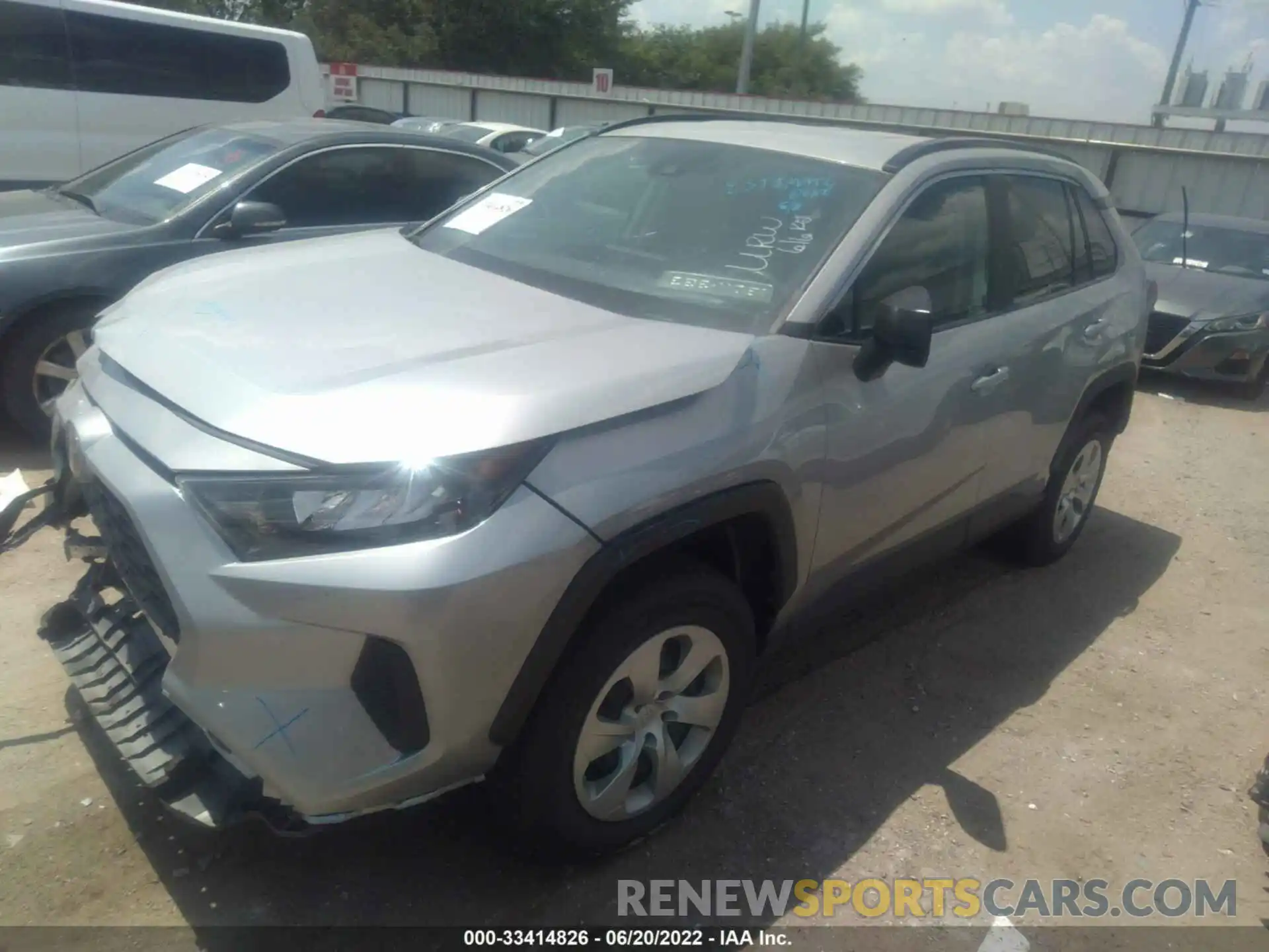 2 Photograph of a damaged car 2T3H1RFV6MW155466 TOYOTA RAV4 2021