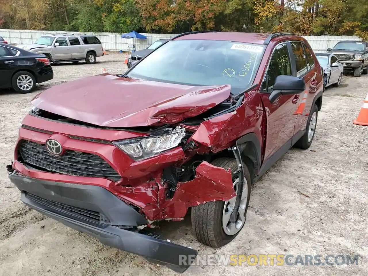 2 Photograph of a damaged car 2T3H1RFV6MW162384 TOYOTA RAV4 2021