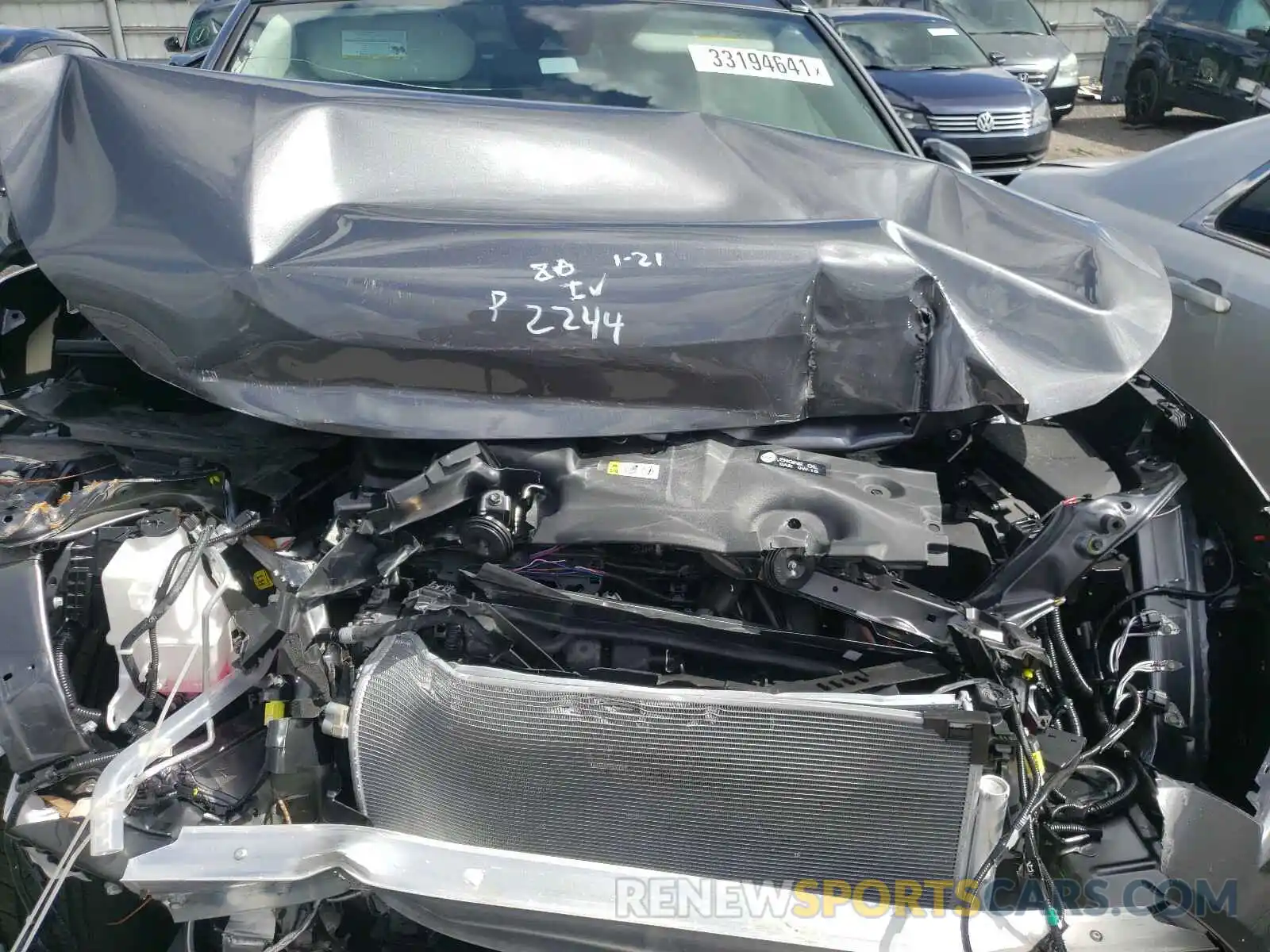 7 Photograph of a damaged car 2T3H1RFV7MC102244 TOYOTA RAV4 2021