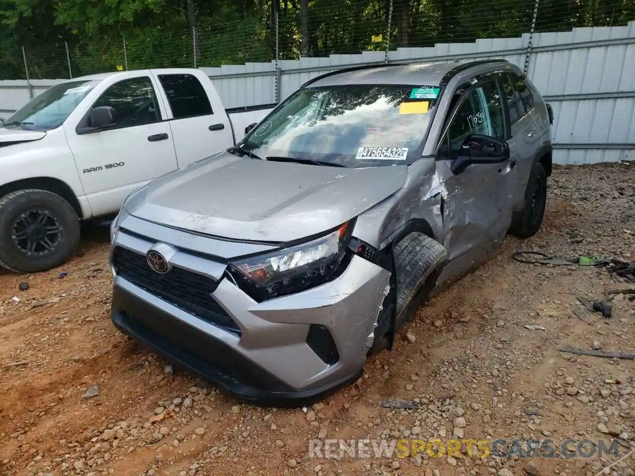 2 Photograph of a damaged car 2T3H1RFV7MC104141 TOYOTA RAV4 2021