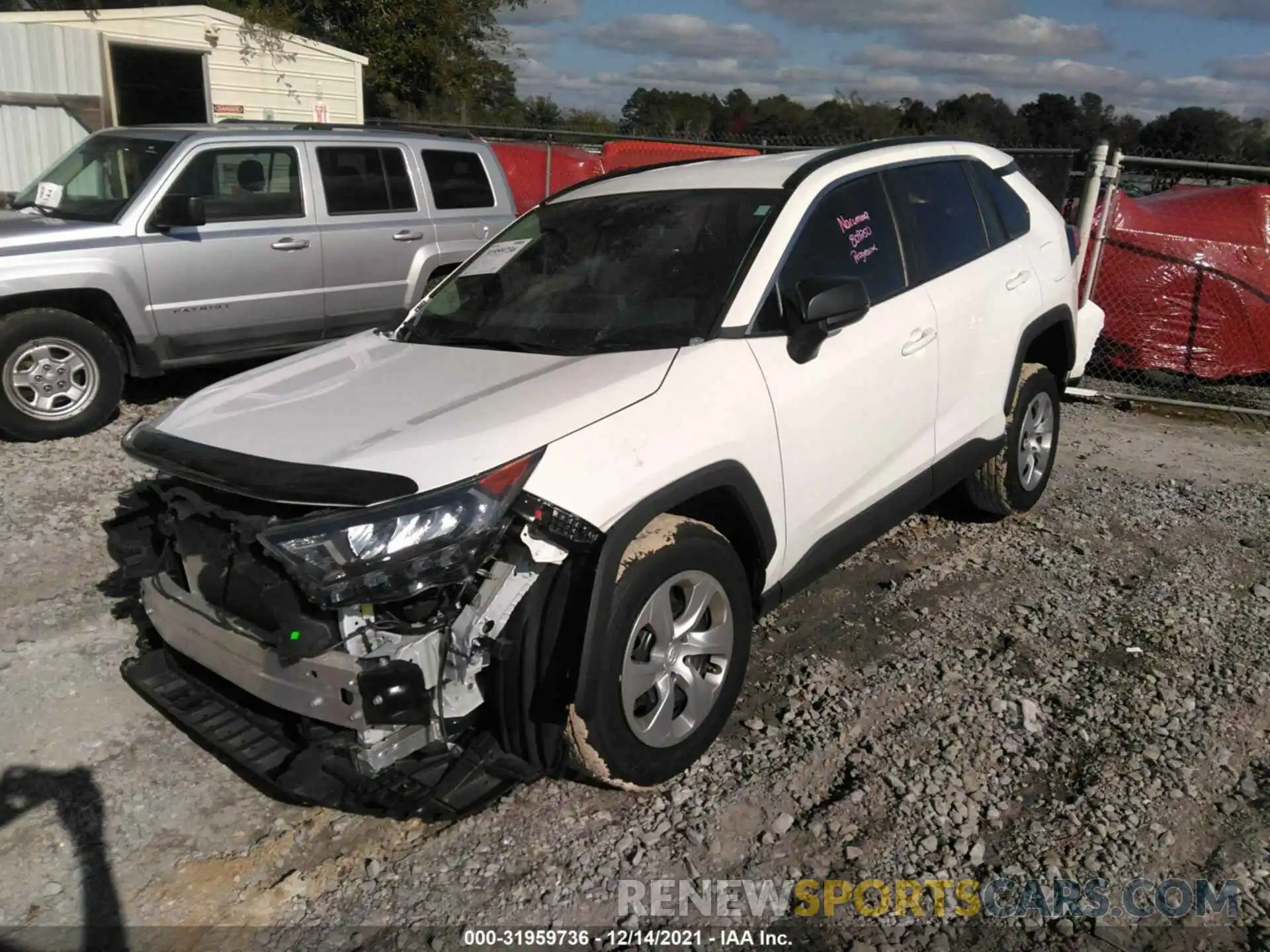 2 Photograph of a damaged car 2T3H1RFV7MC104382 TOYOTA RAV4 2021