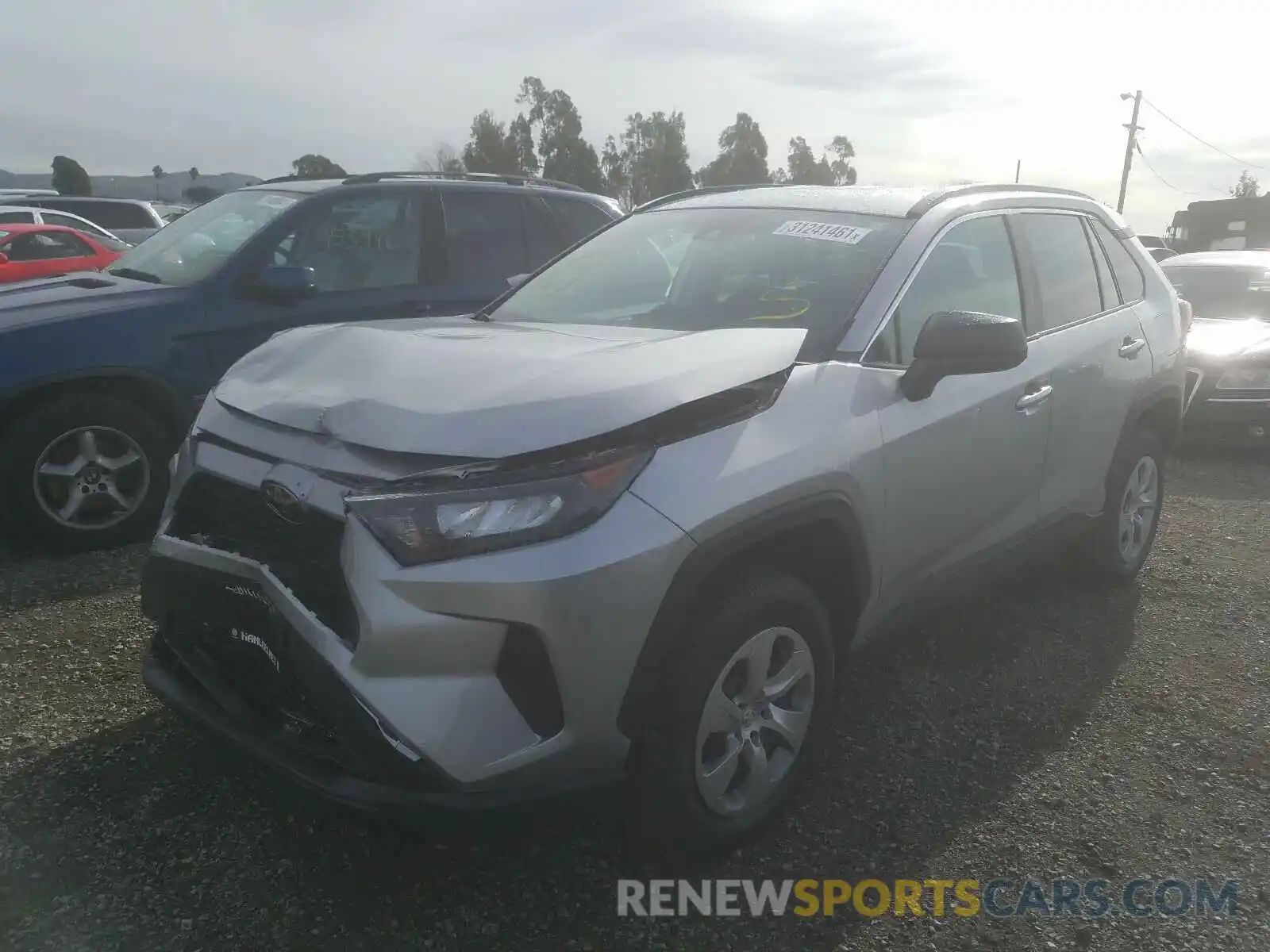 2 Photograph of a damaged car 2T3H1RFV7MW121908 TOYOTA RAV4 2021